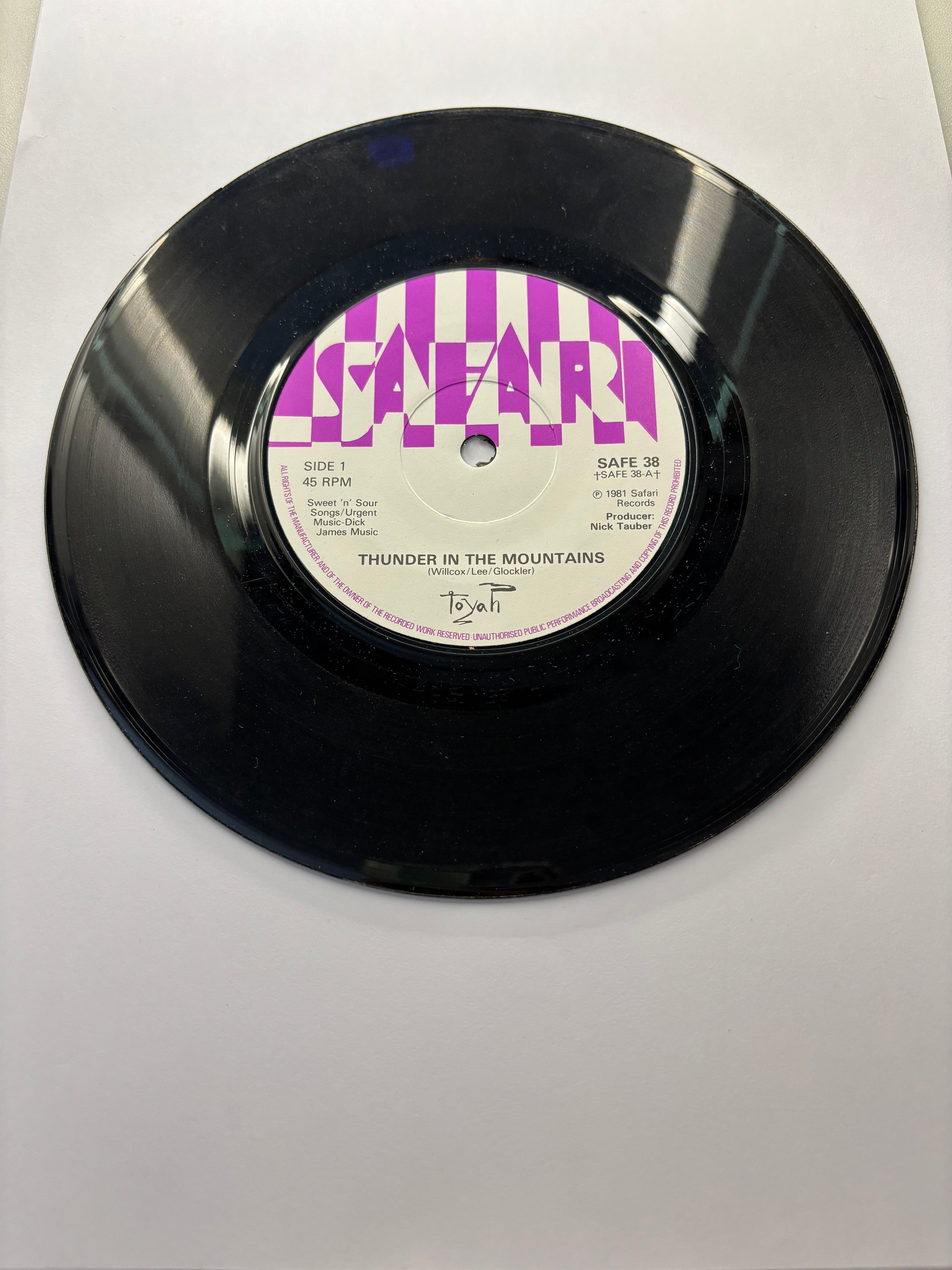 Toyah- Thunder in the Mountains 7’’ Vinyl Single 1981