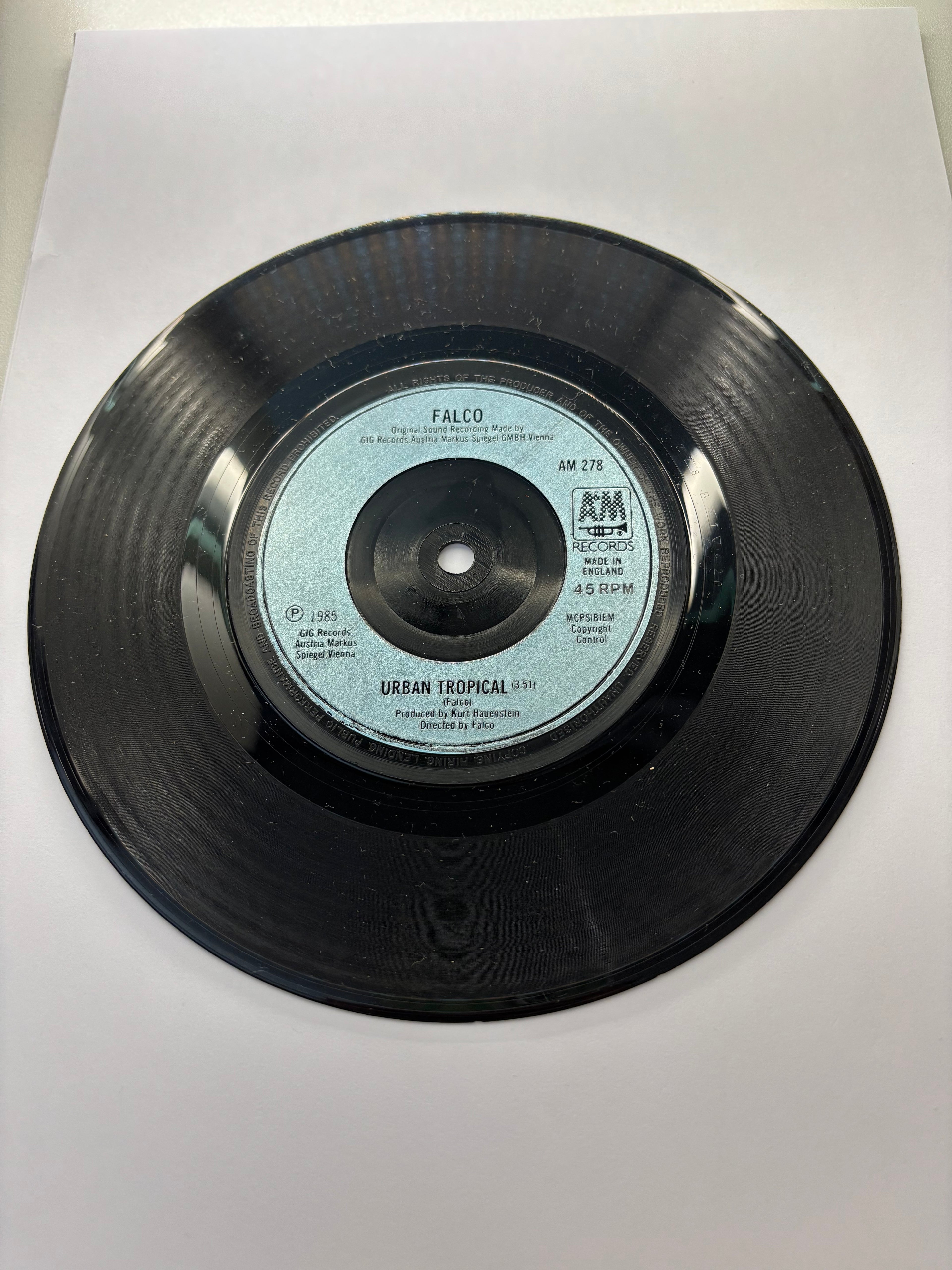 Falco- Rock me Amadeus 7’’ Vinyl Single 1985