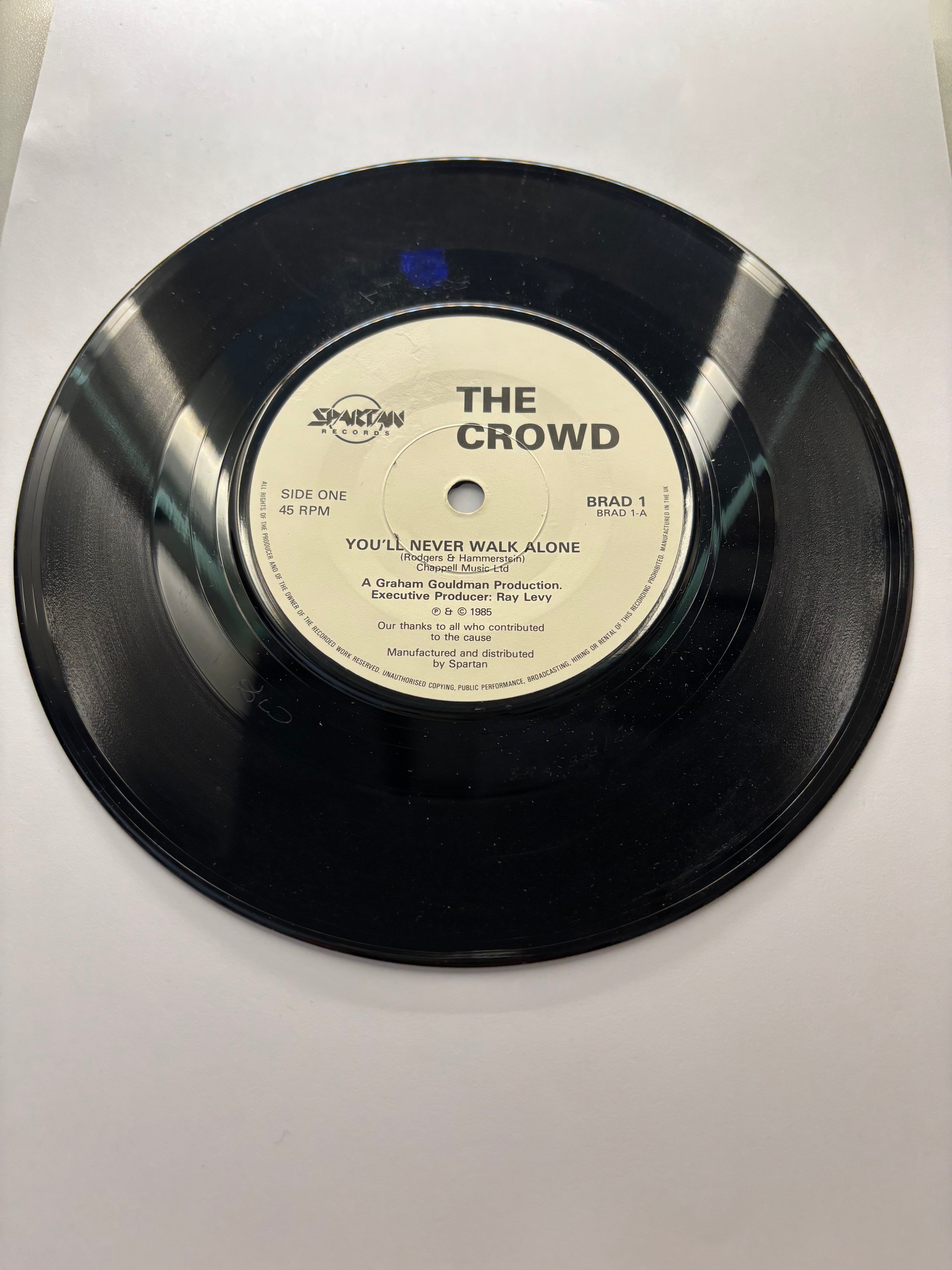 The Crowd- You’ll Never Walk Alone 7’’ Vinyl Single 1985