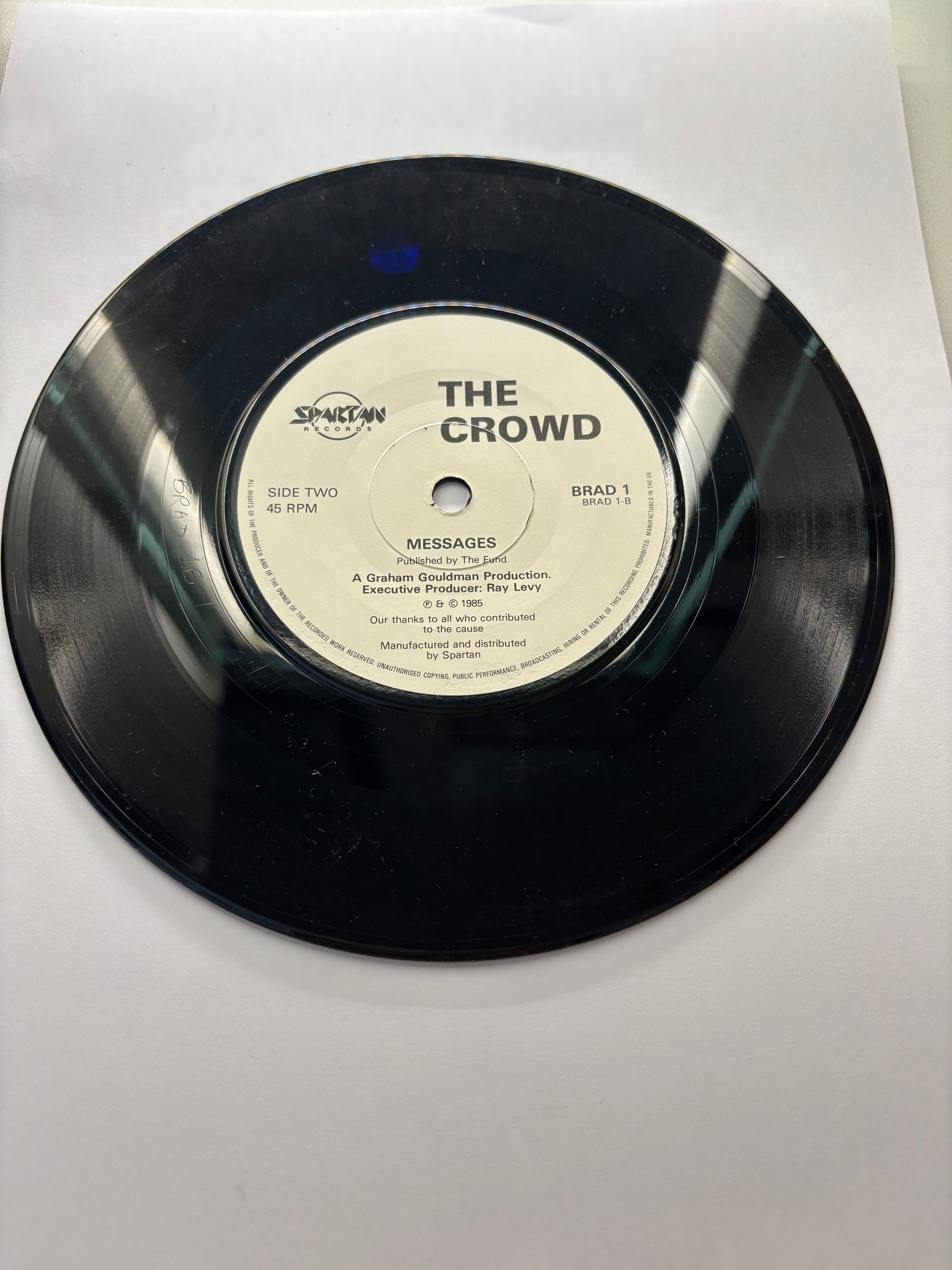 The Crowd- You’ll Never Walk Alone 7’’ Vinyl Single 1985