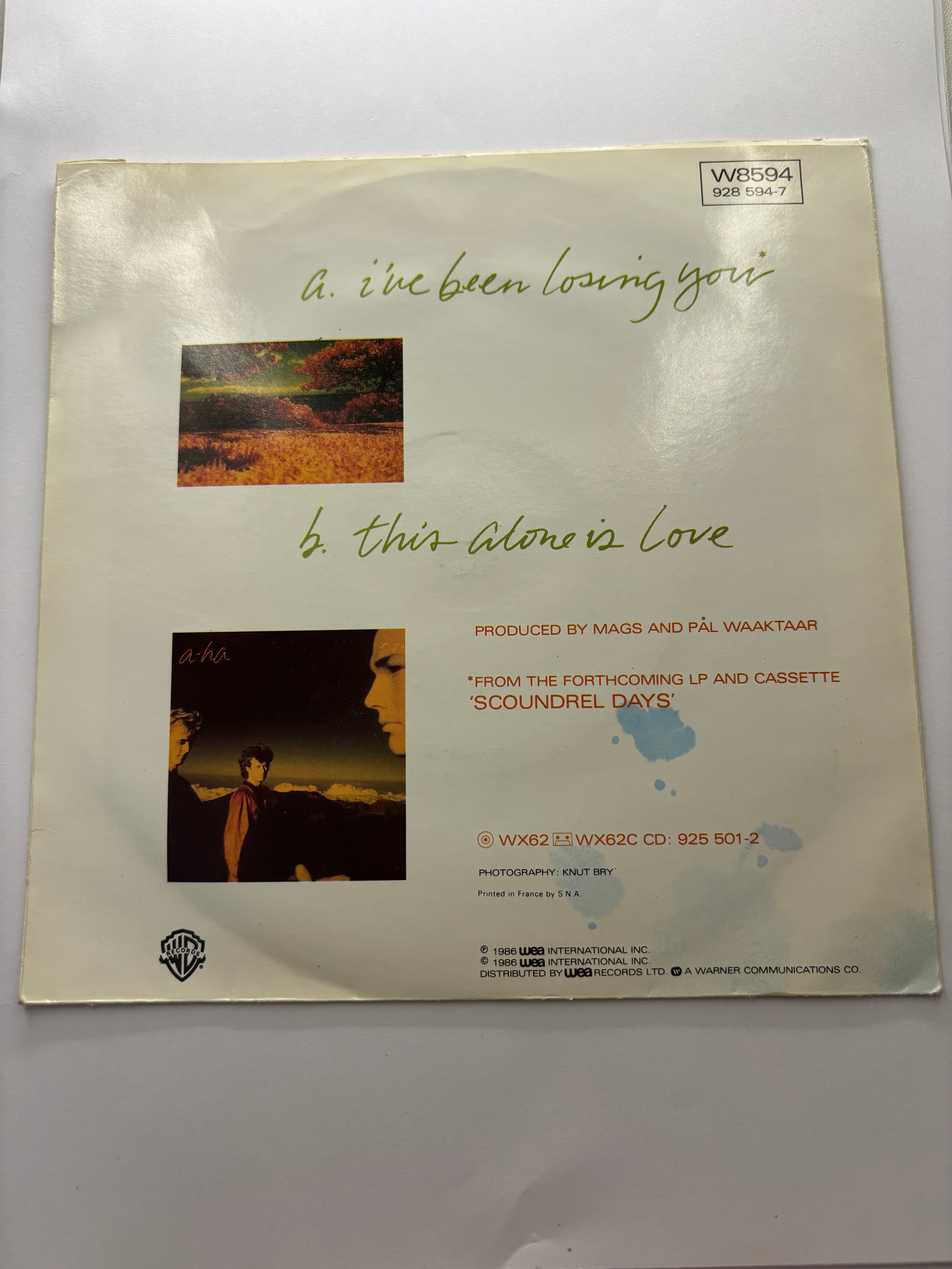 Aha- I’ve been losing you 7’’ Vinyl Single 1986