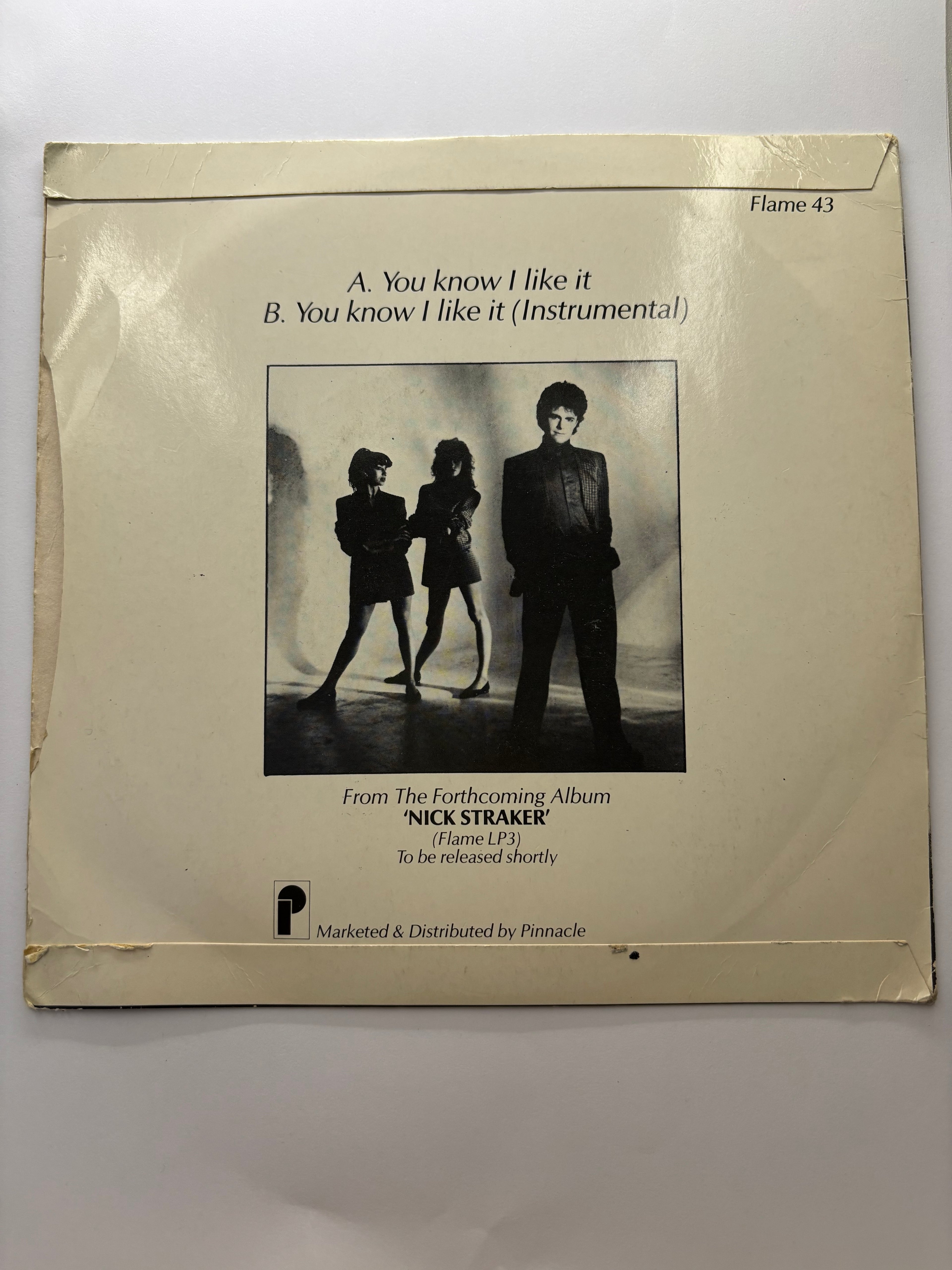 Nick Straker- You Know I Like It 7’’ Vinyl Single 1983