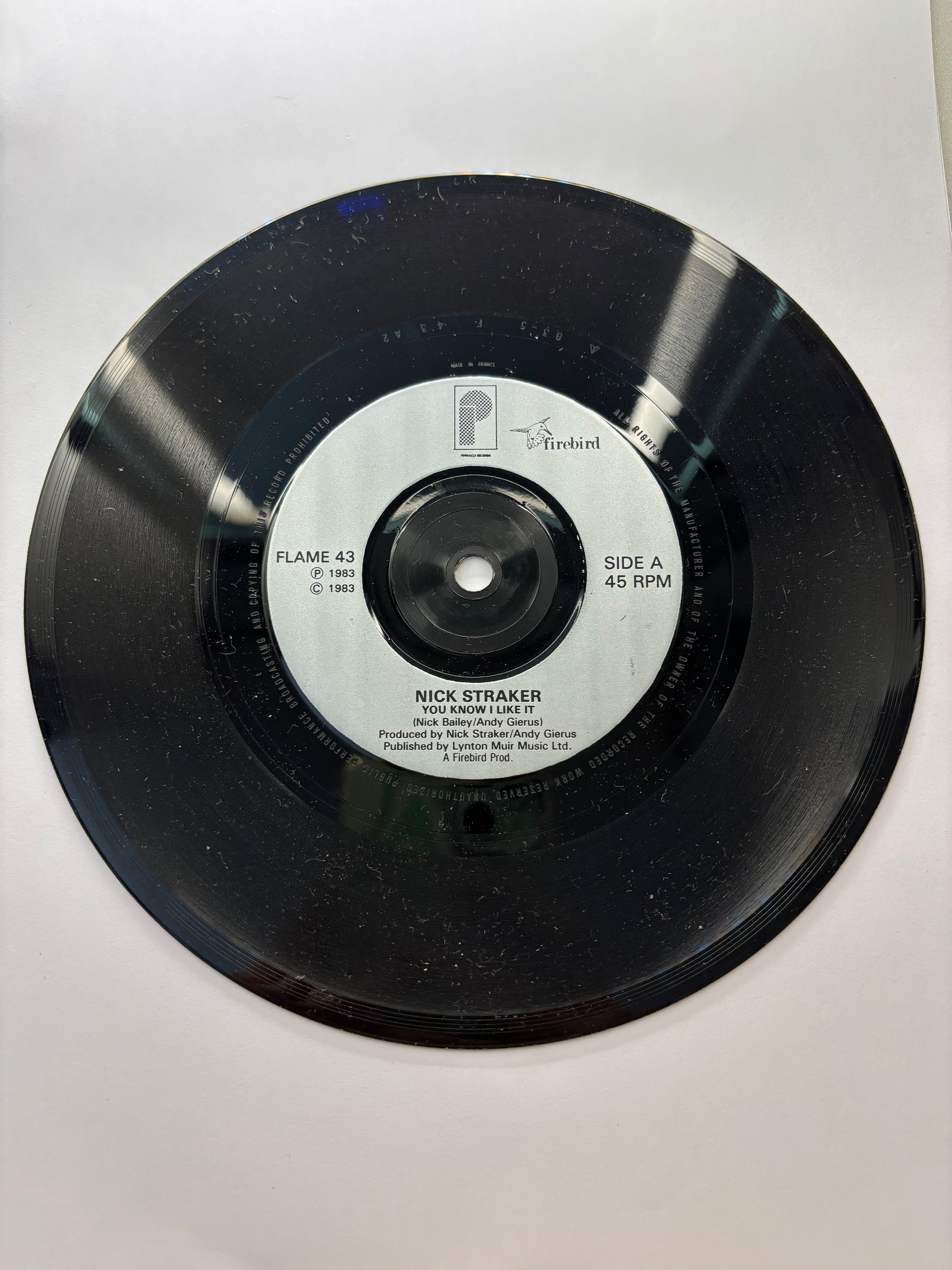 Nick Straker- You Know I Like It 7’’ Vinyl Single 1983