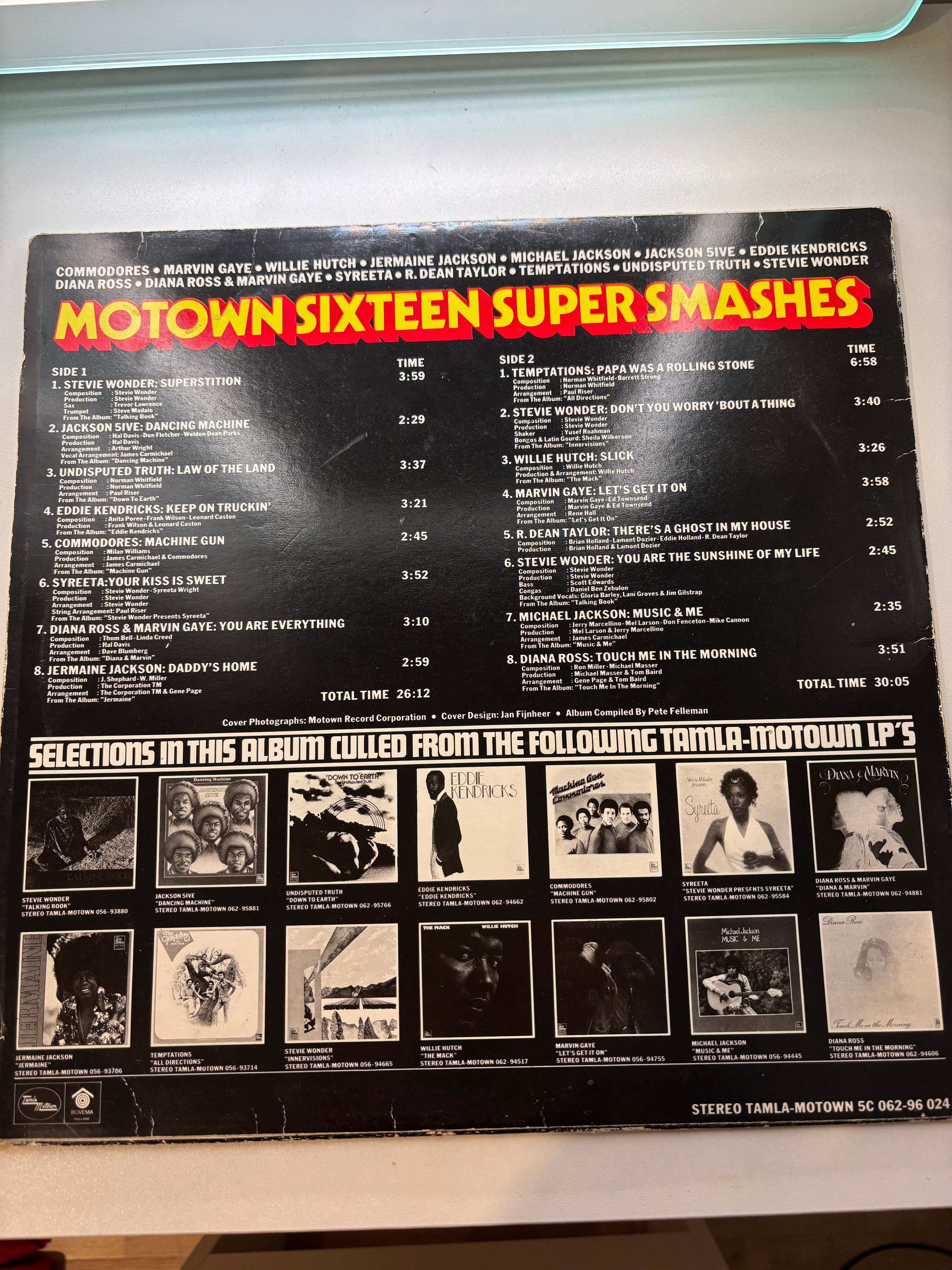 Motown 16 Super Smashes Vinyl Album