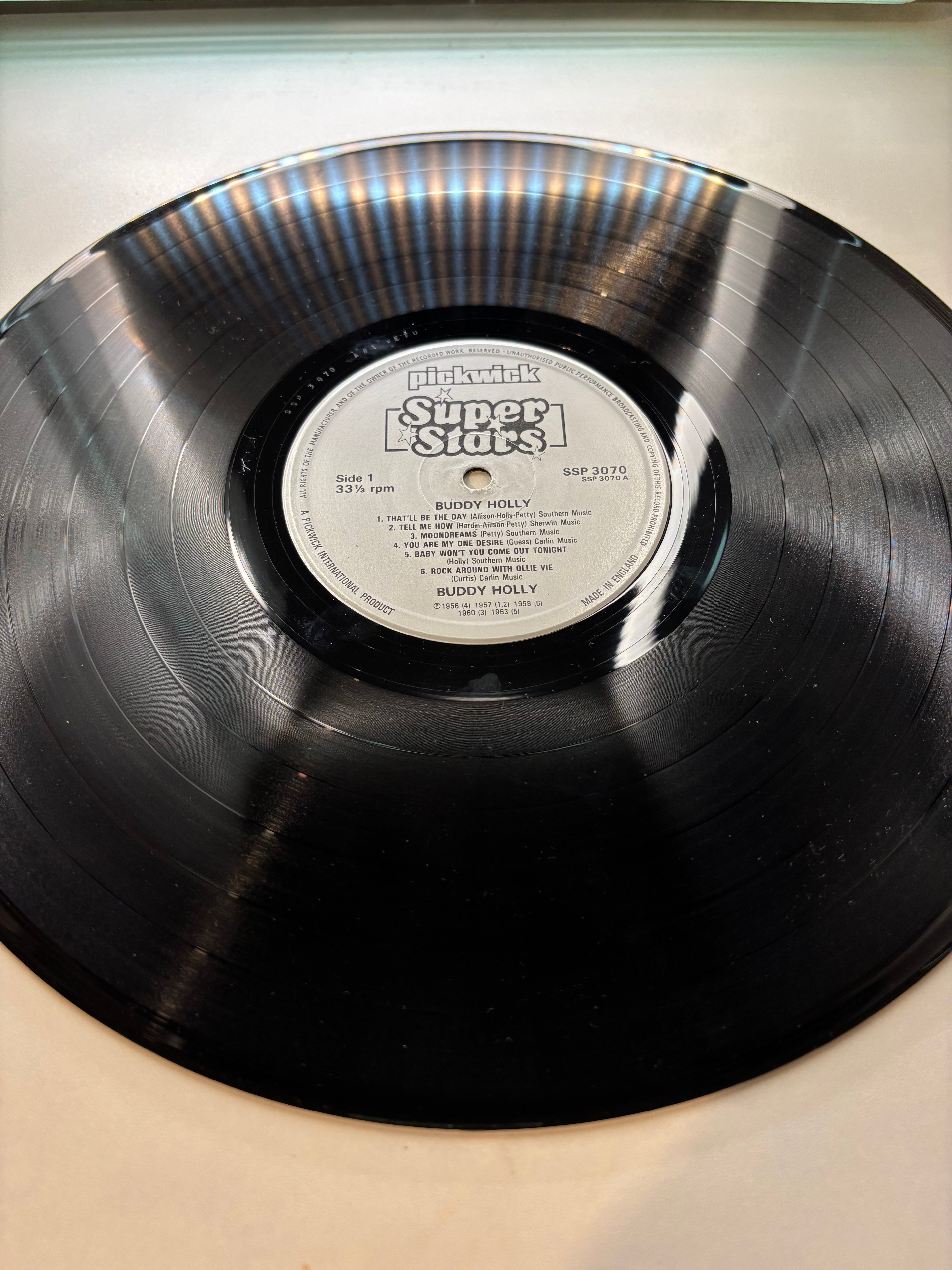 Buddy Holly Pickwick Super Stars Vinyl Album