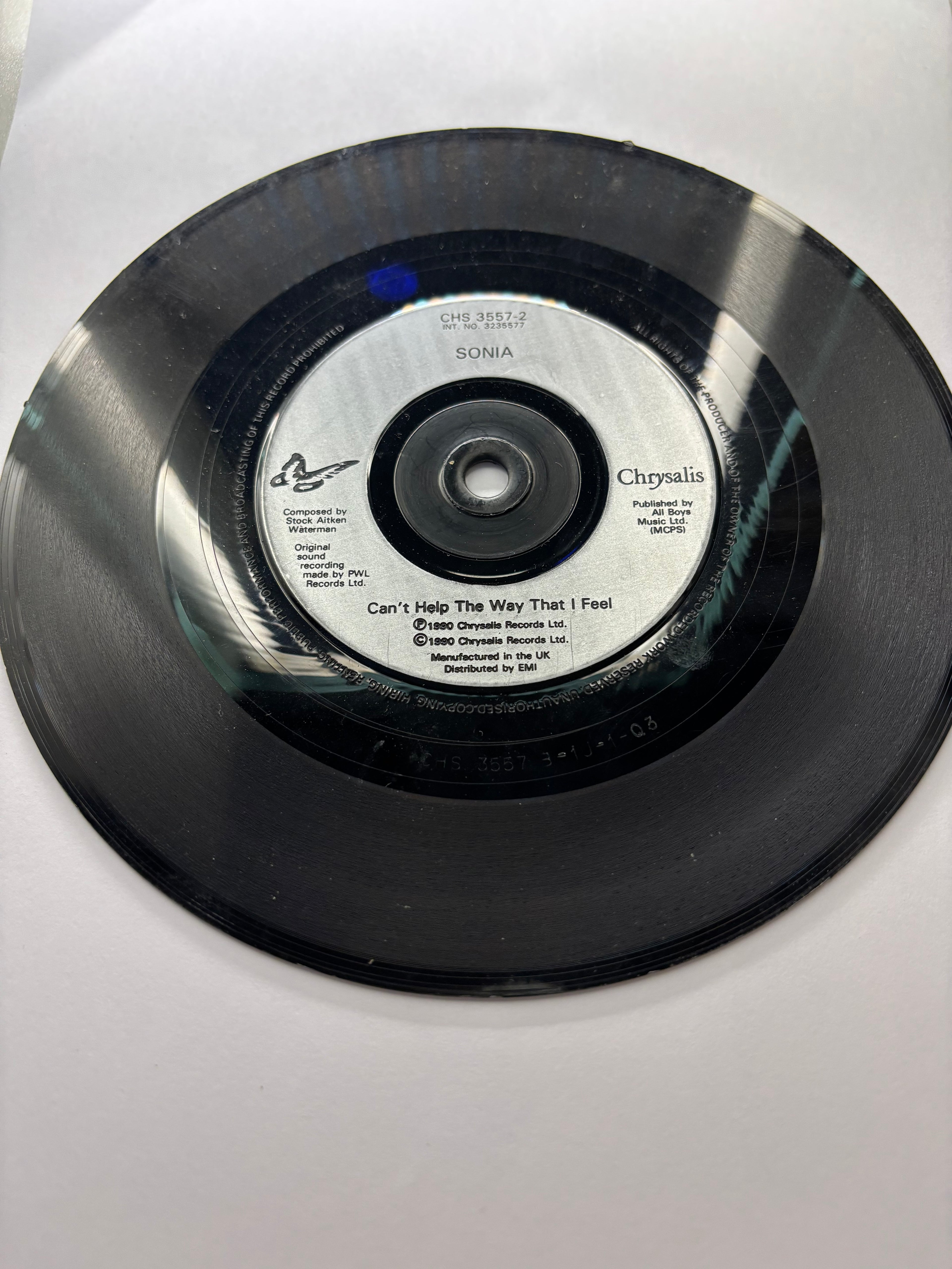 Sonia- End of the World 7’’ Vinyl Single 1990