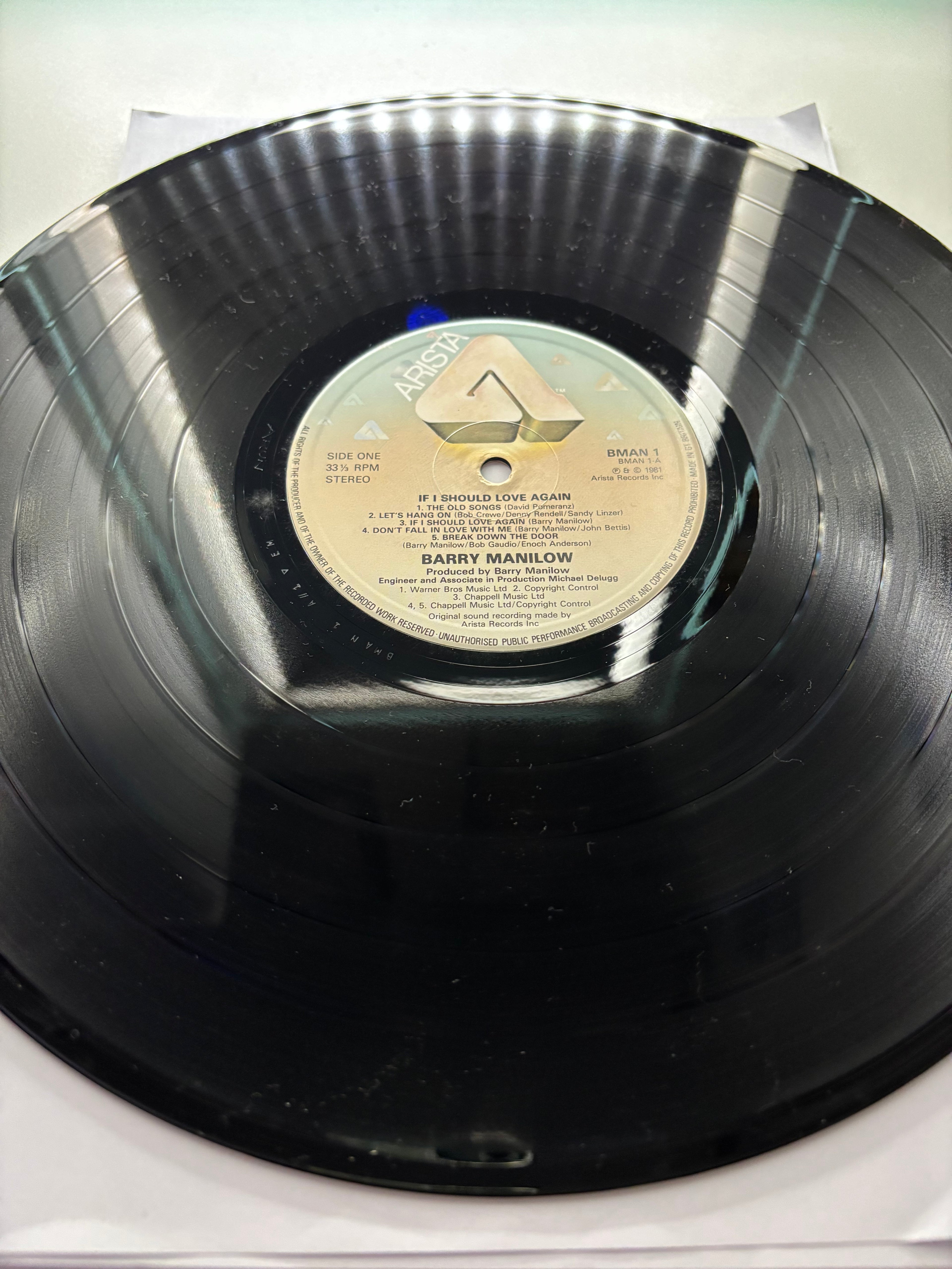 Barry Manilow- If I should love again 1981 Vinyl Album