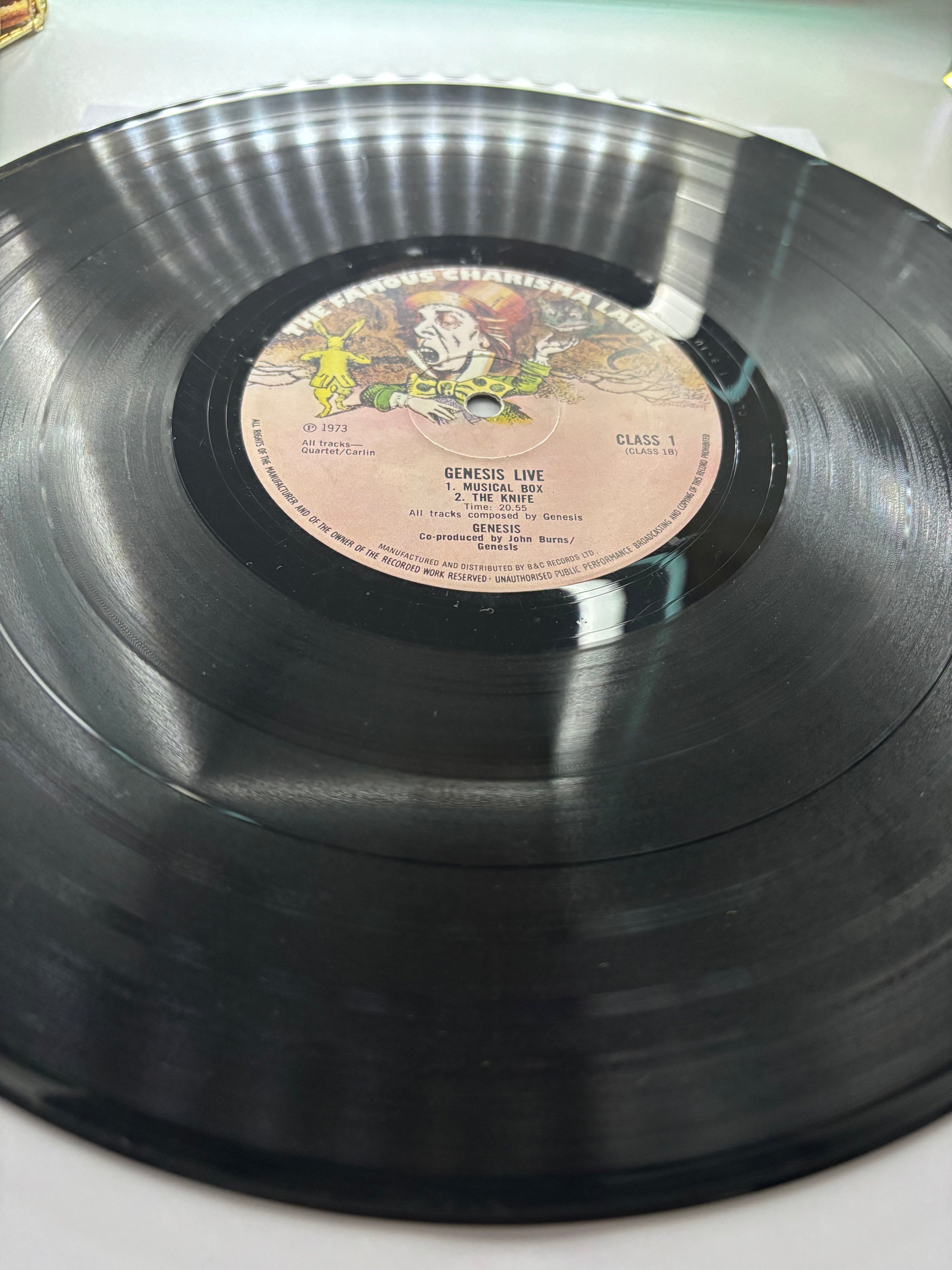 Genesis live 1973 Vinyl Album