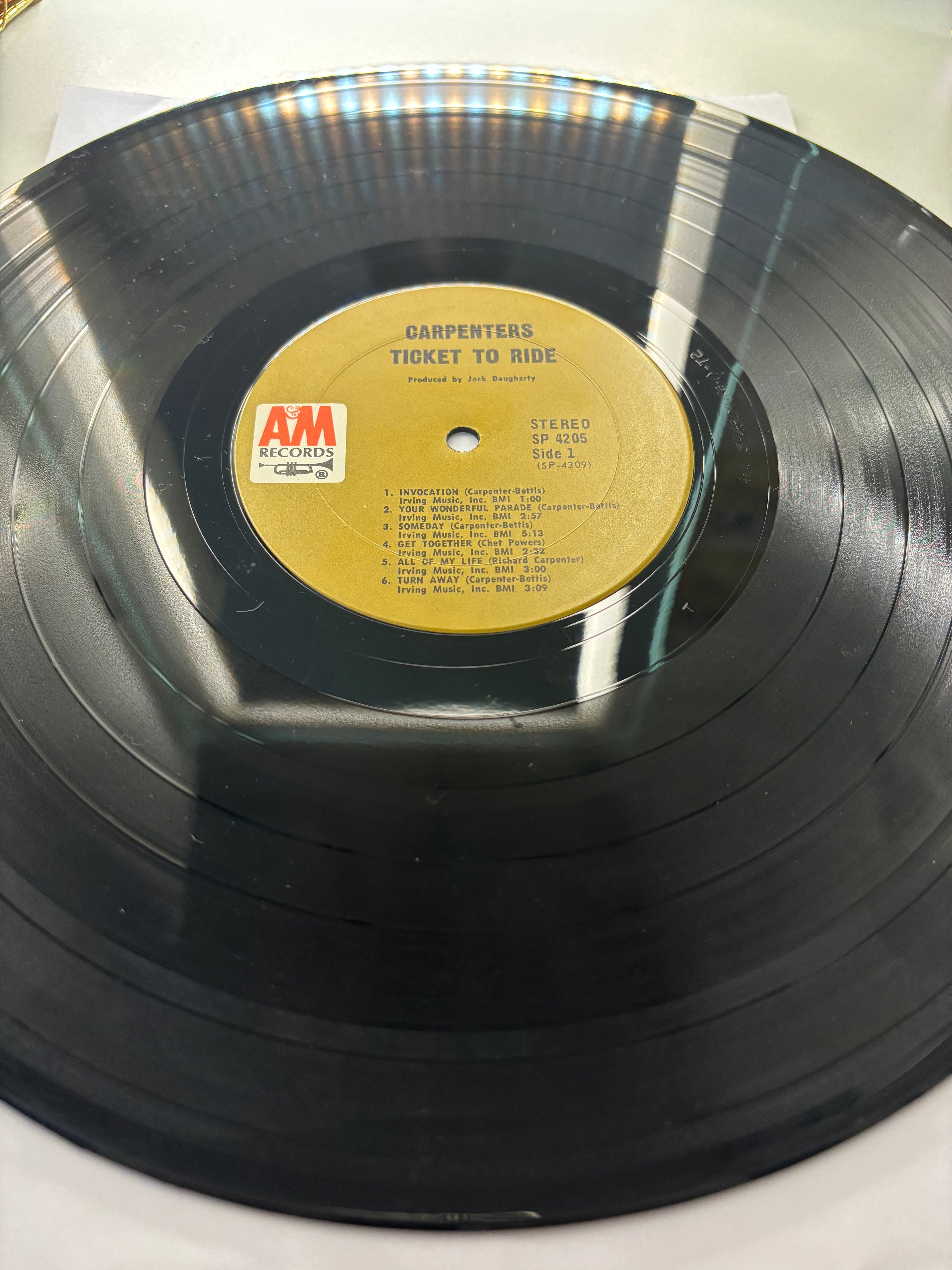 Carpenters- Ticket to Ride Vinyl Album