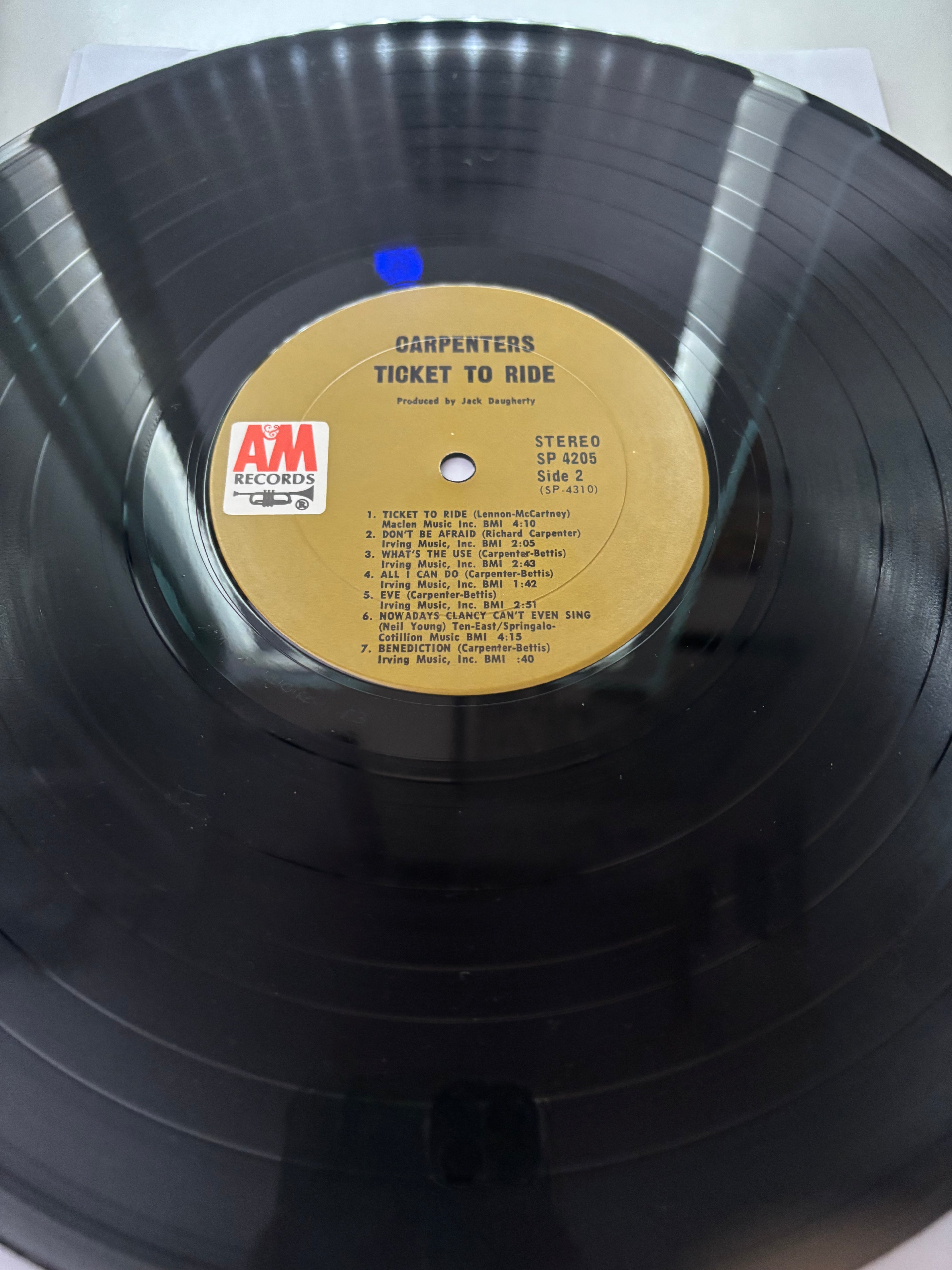 Carpenters- Ticket to Ride Vinyl Album
