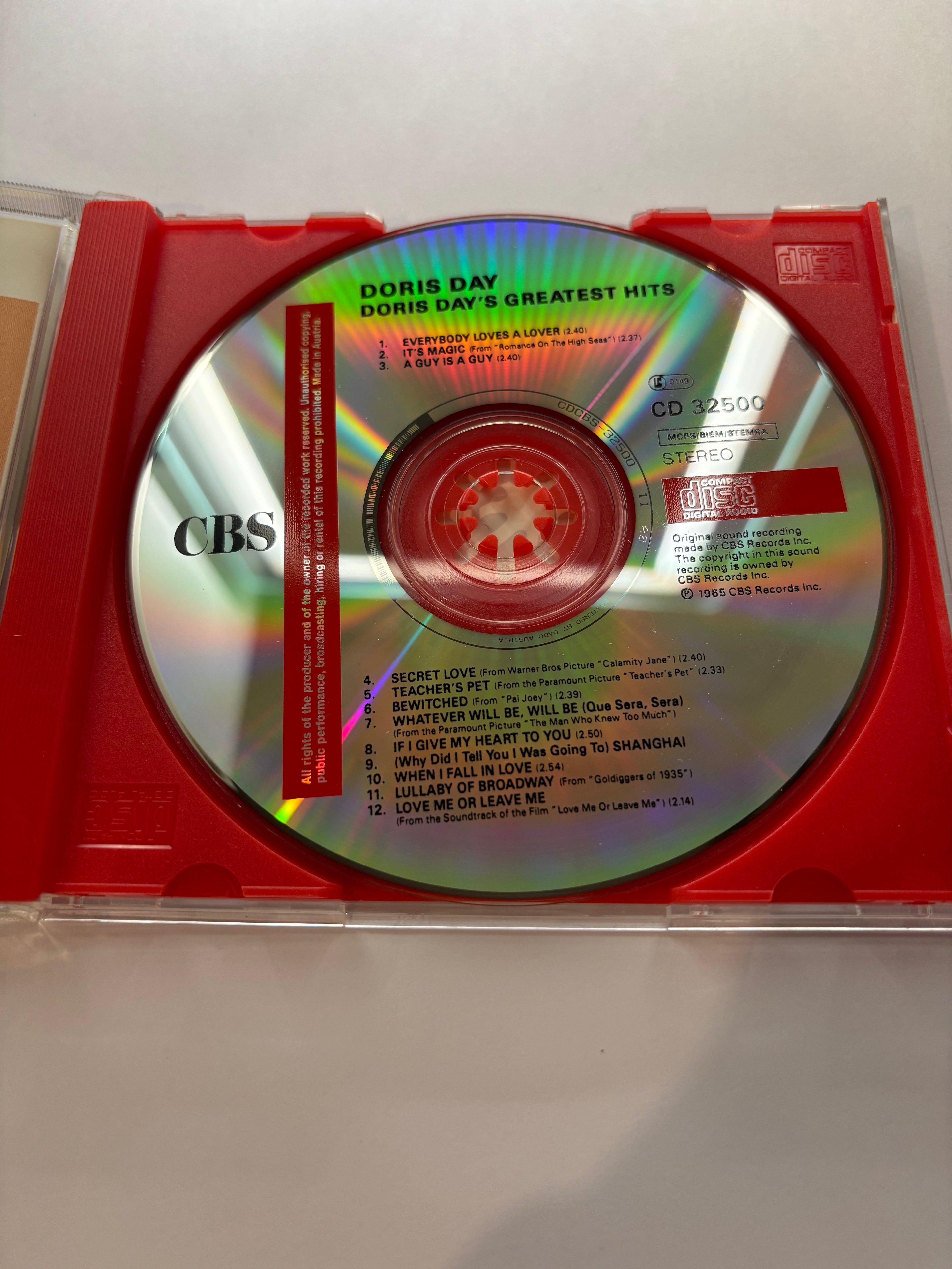 Doris Day Greatest Hits CD