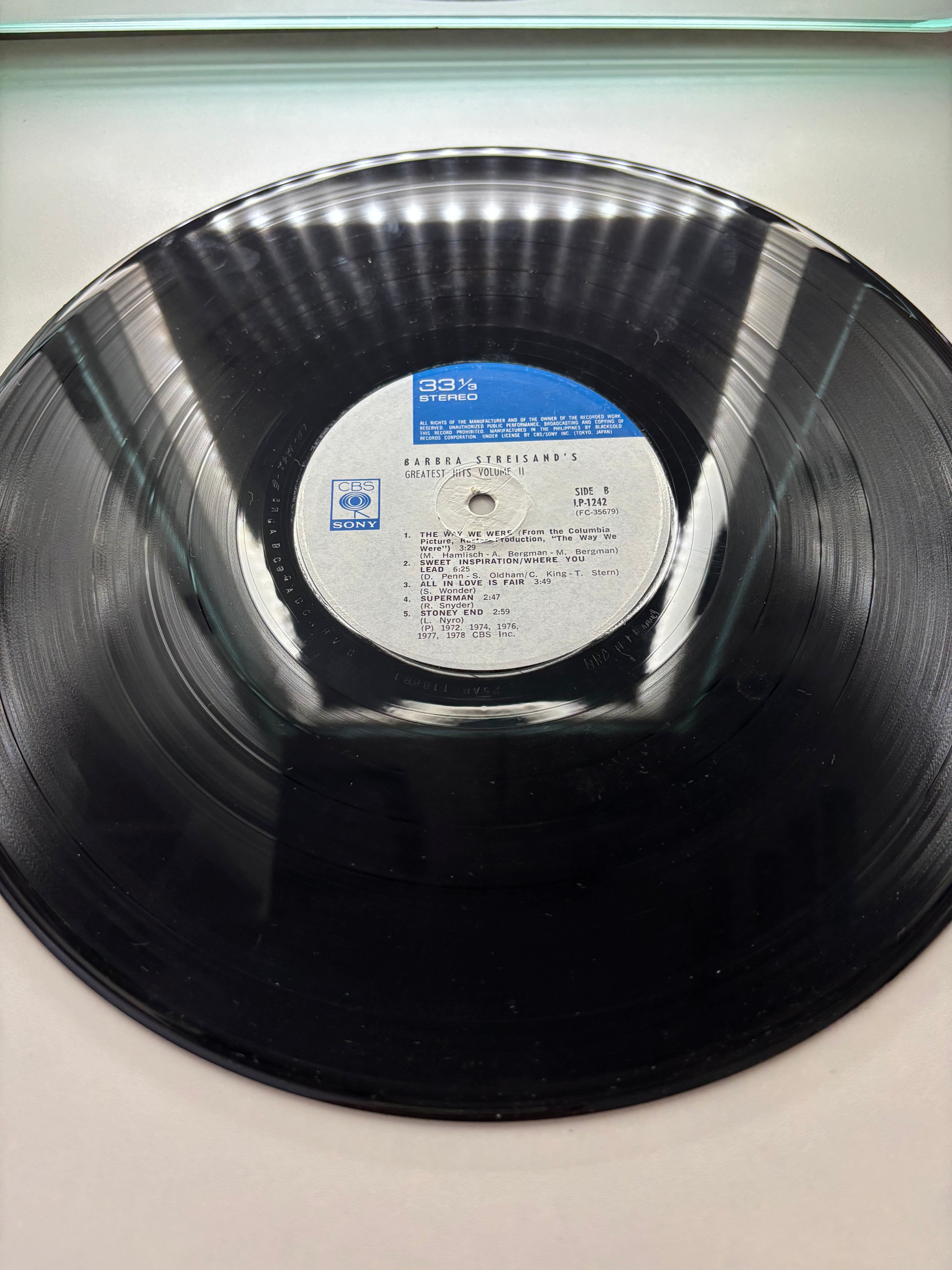 Barbara Streisand’s Greatest Hits Volume 2 Vinyl Album