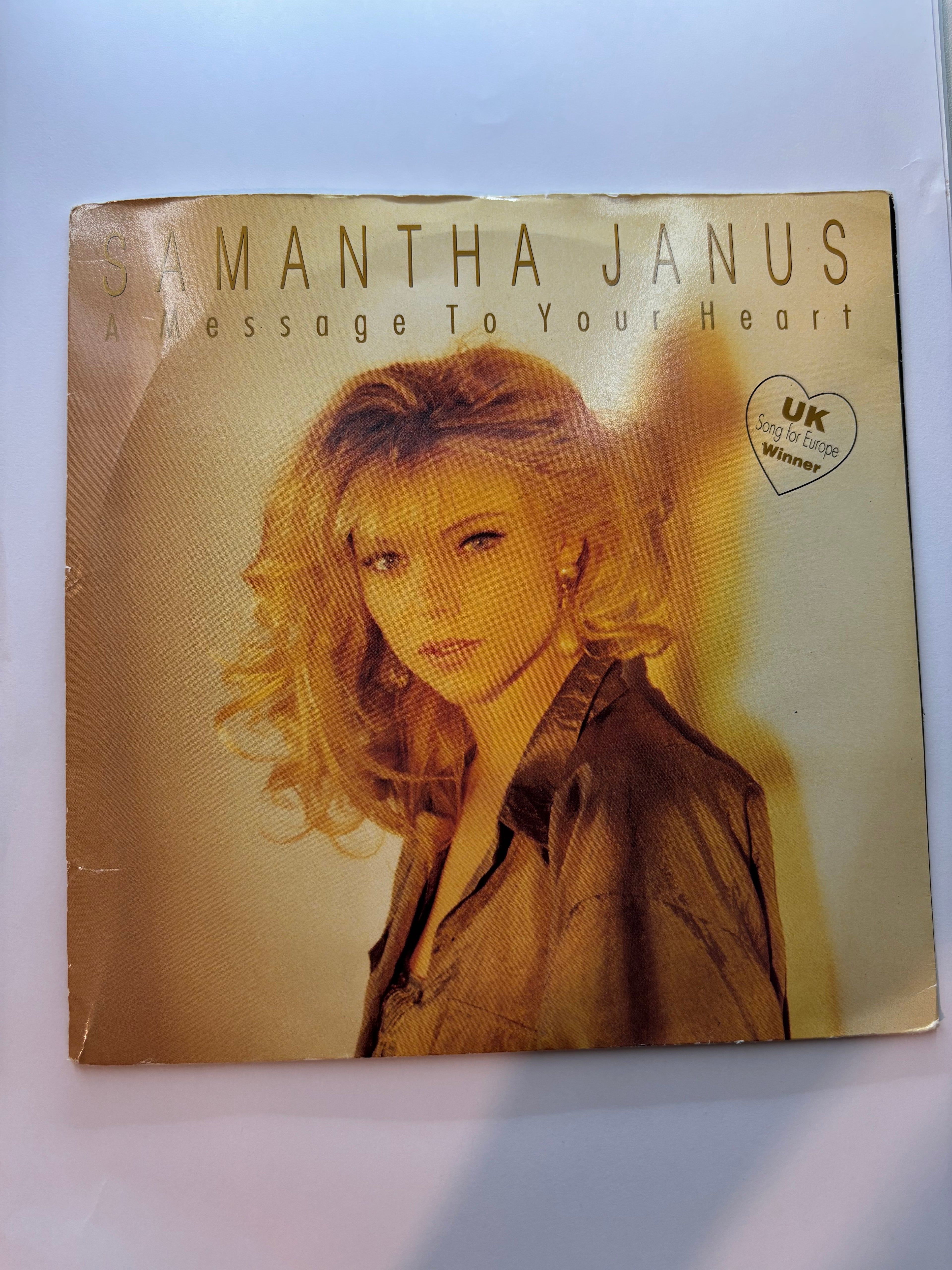 Samantha Janus- A message to your heart 7’’ vinyl single 1991