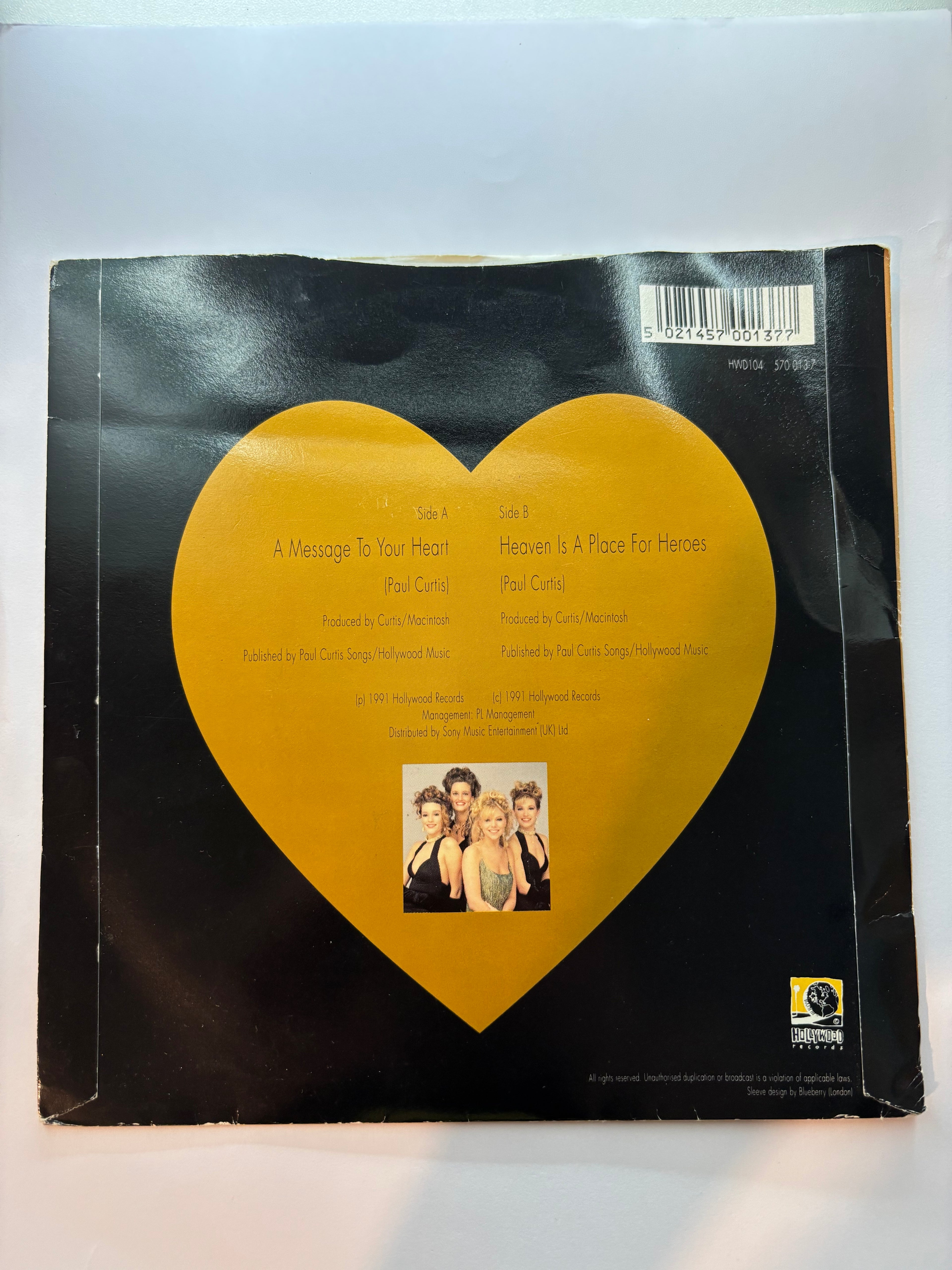 Samantha Janus- A message to your heart 7’’ vinyl single 1991