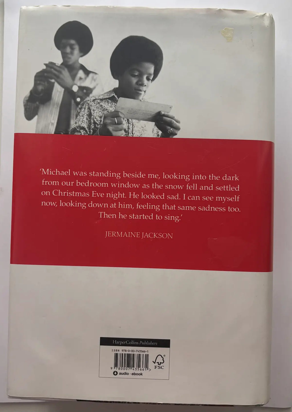 You Are Not Alone: Michael, Through a Brother’s Eyes by Jermaine Jackson biography book back cover description UK