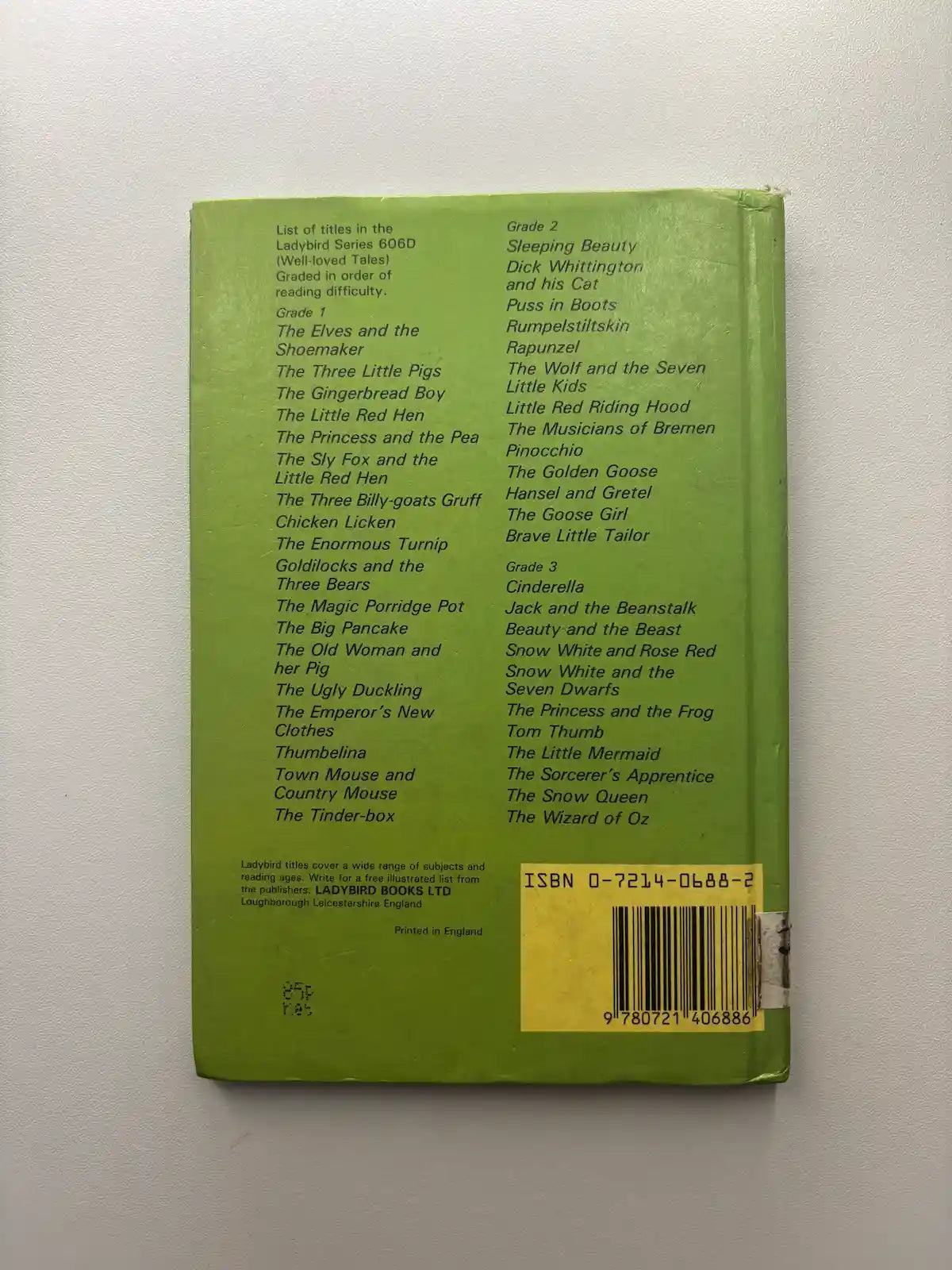 Jack and the Beanstalk children's book back cover description UK
