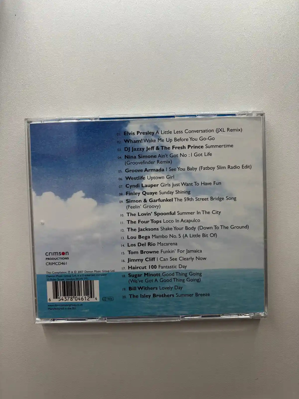 Absolute Summer CD track listing UK
