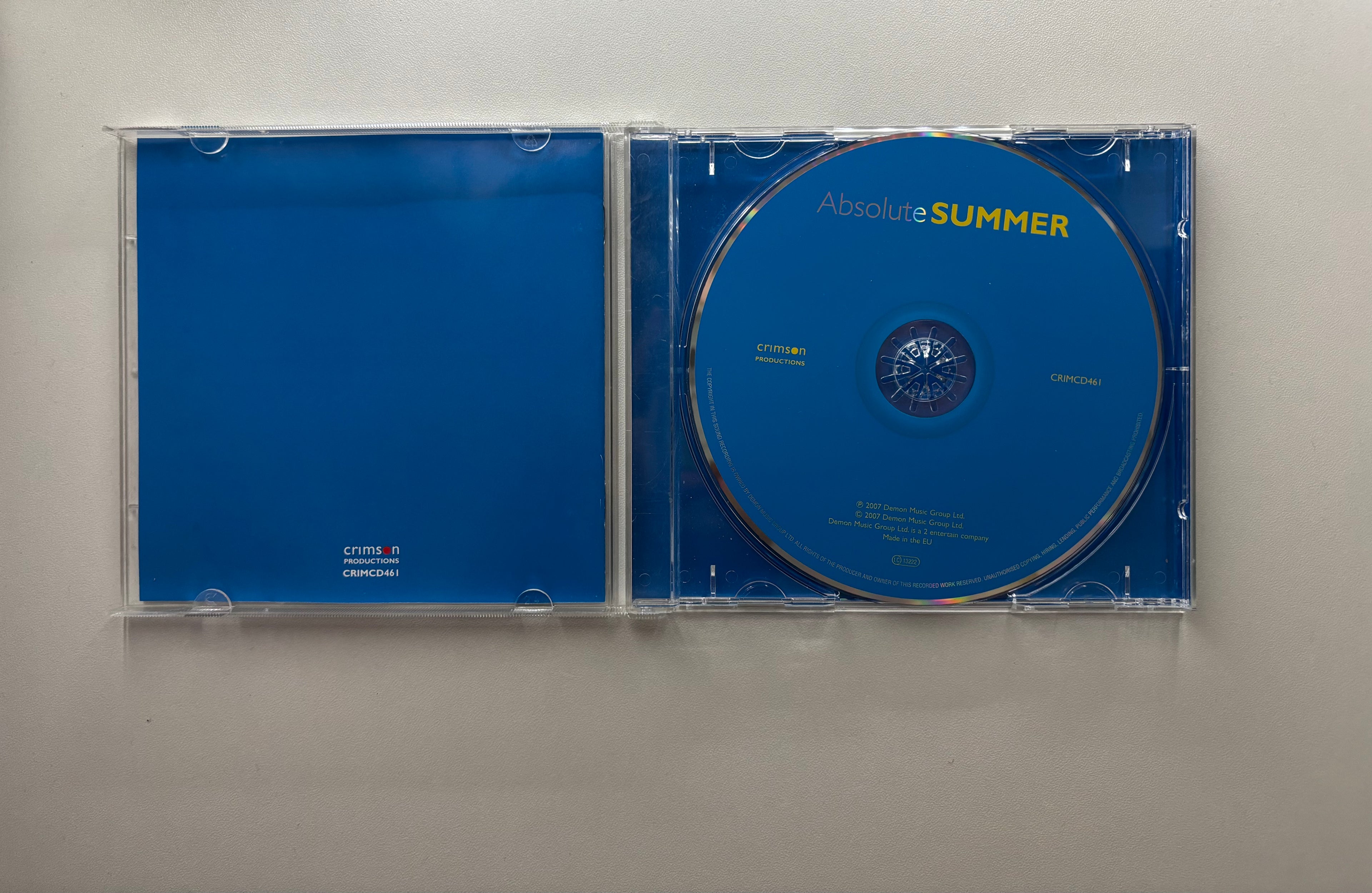 Absolute Summer CD UK pressing 2007