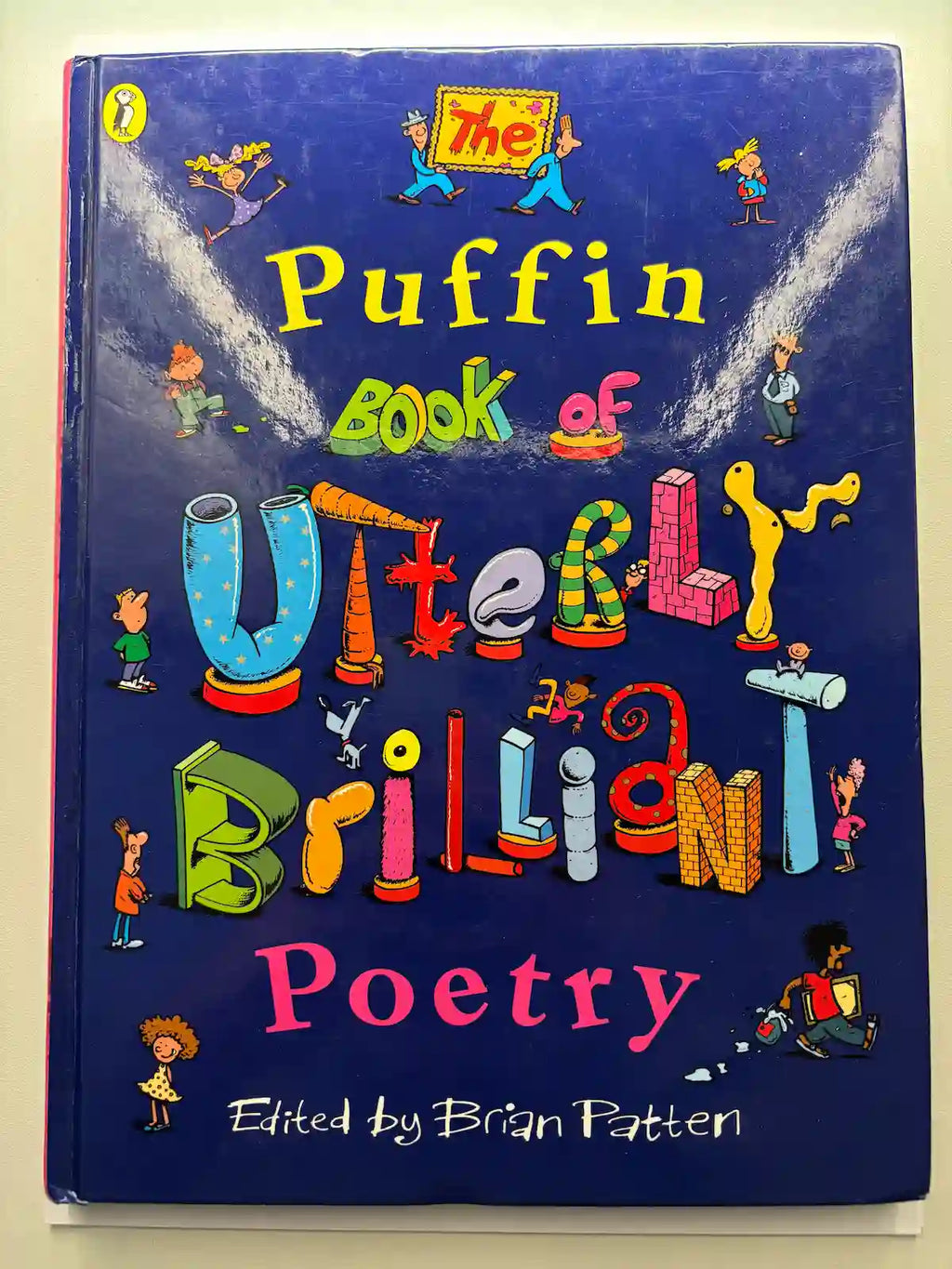 The Puffin book of Utterly Brilliant Poetry children's book front cover UK