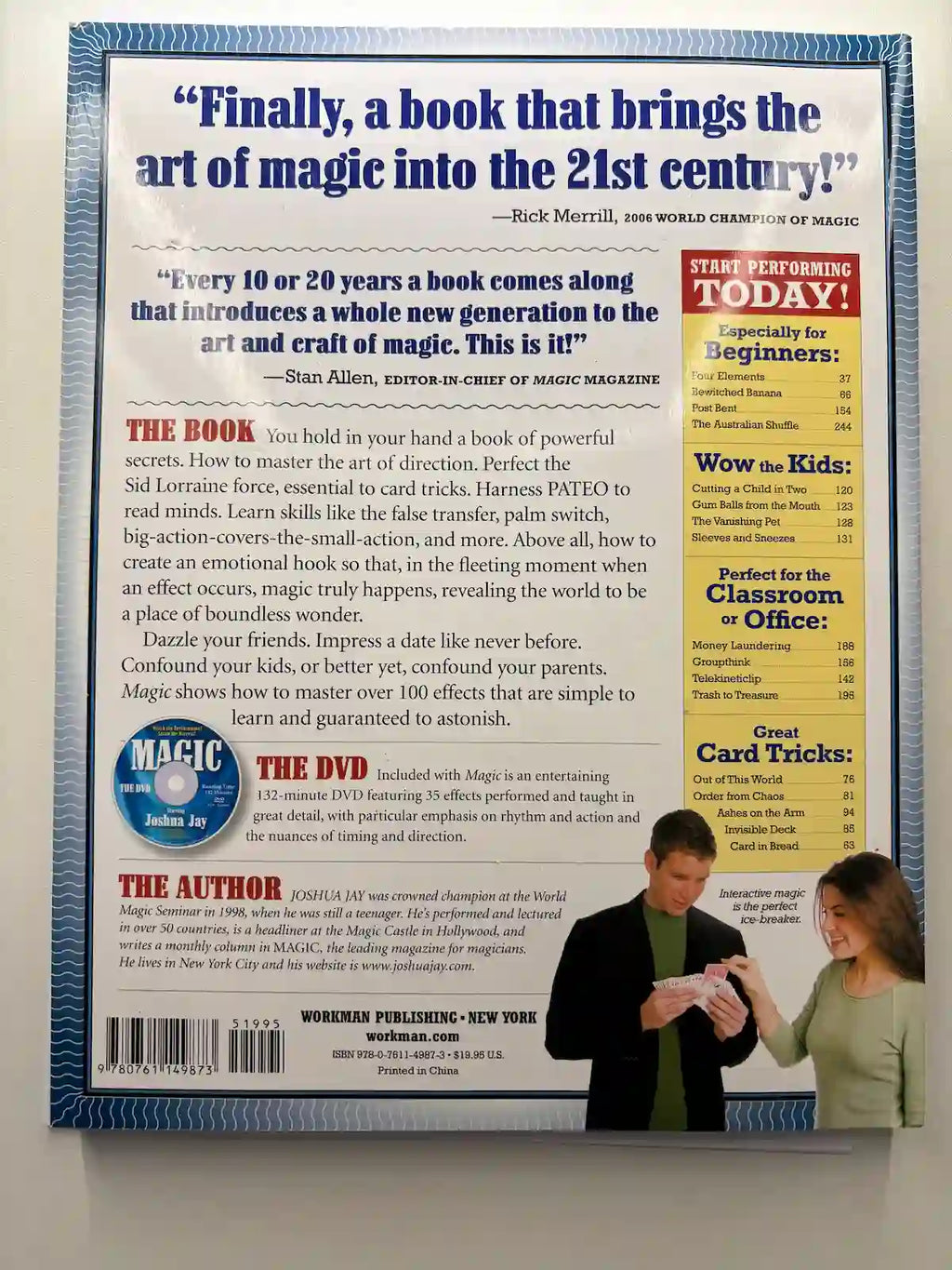 Magic- The Complete Course by Joshua Jay back cover description UK
