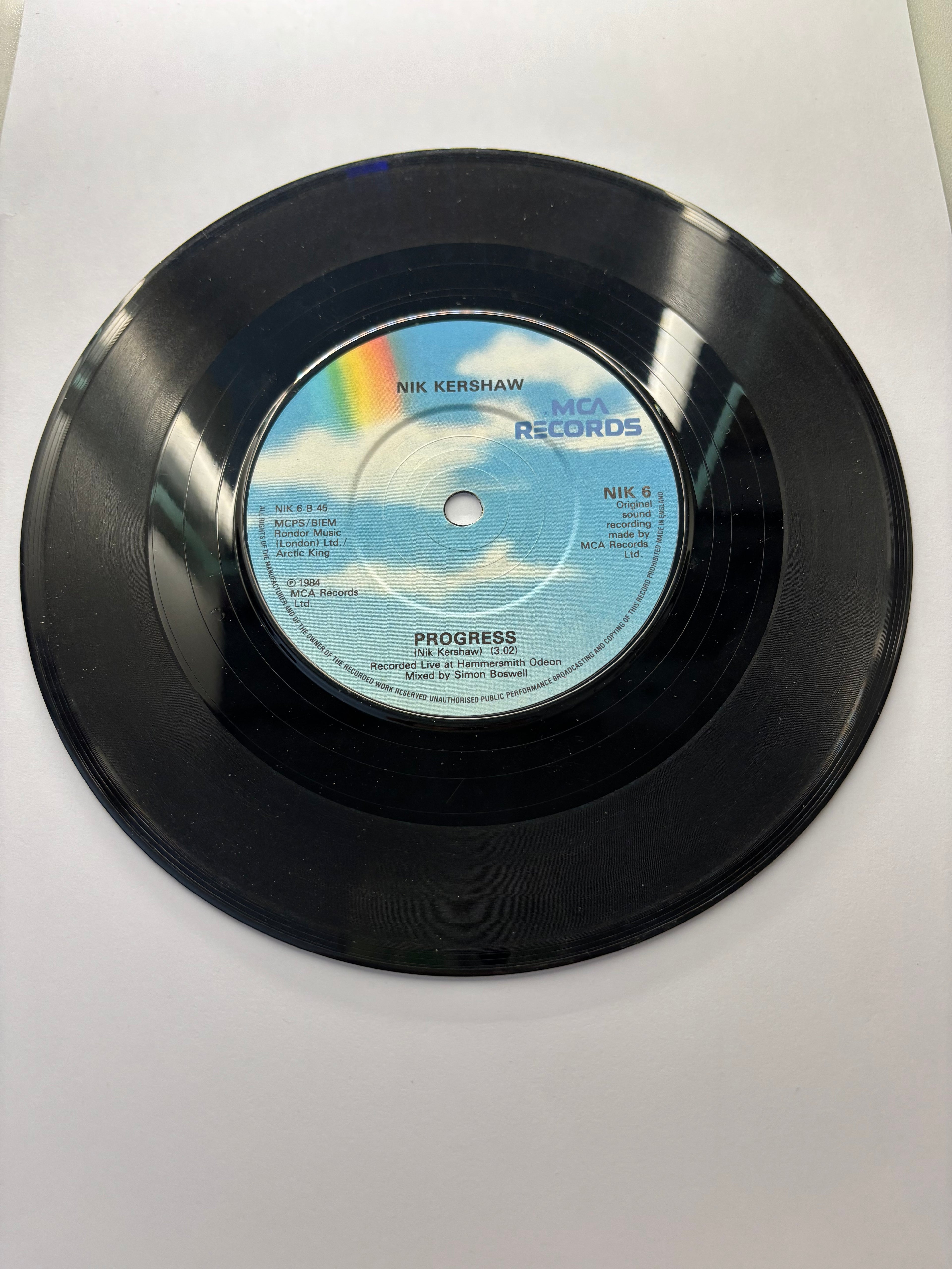 Nik Kershaw- The Riddle 7’’ Vinyl Single 1984