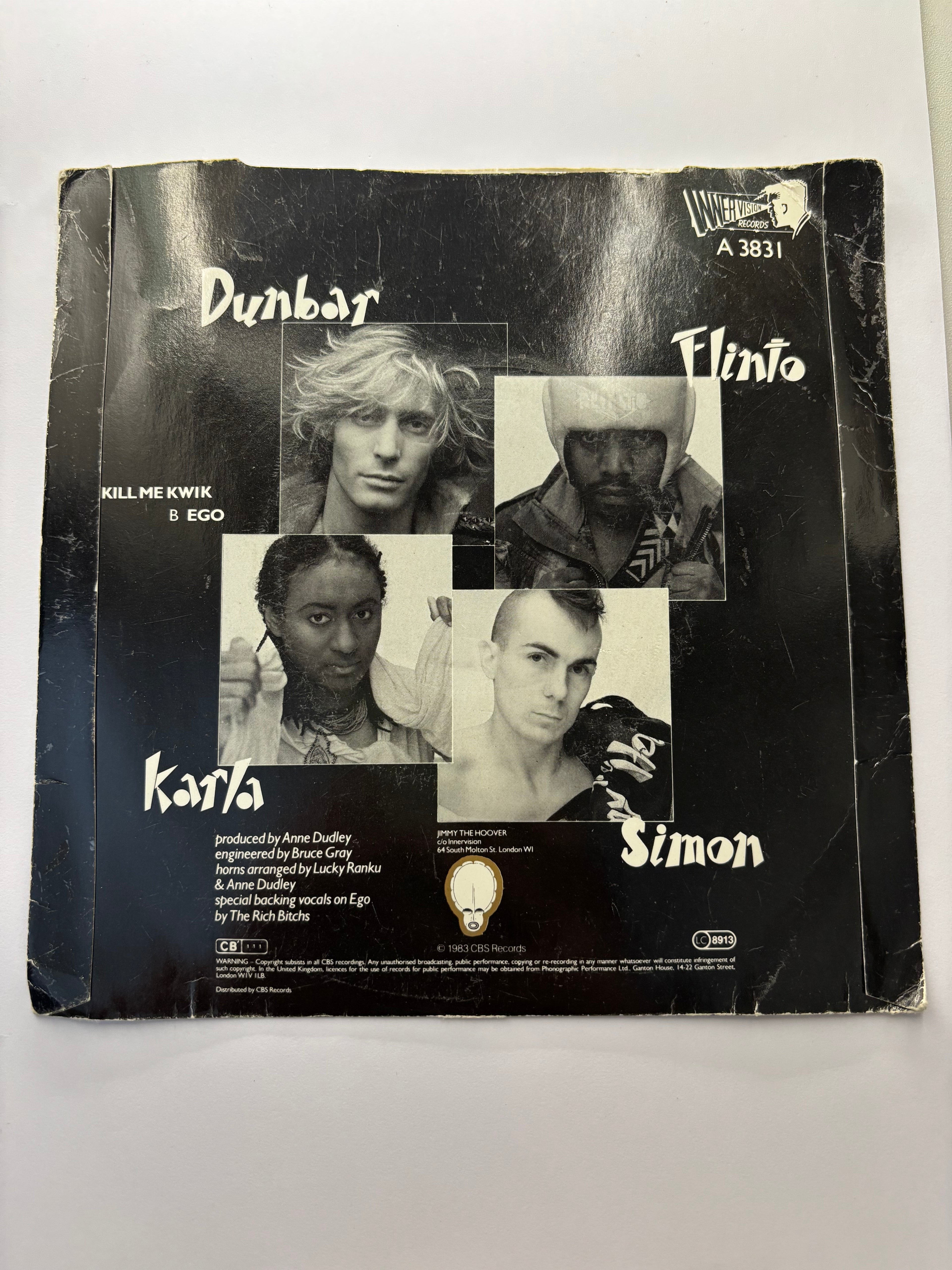 Jimmy the Hoover- Kill me Kwik 7’’ Vinyl Single 1983