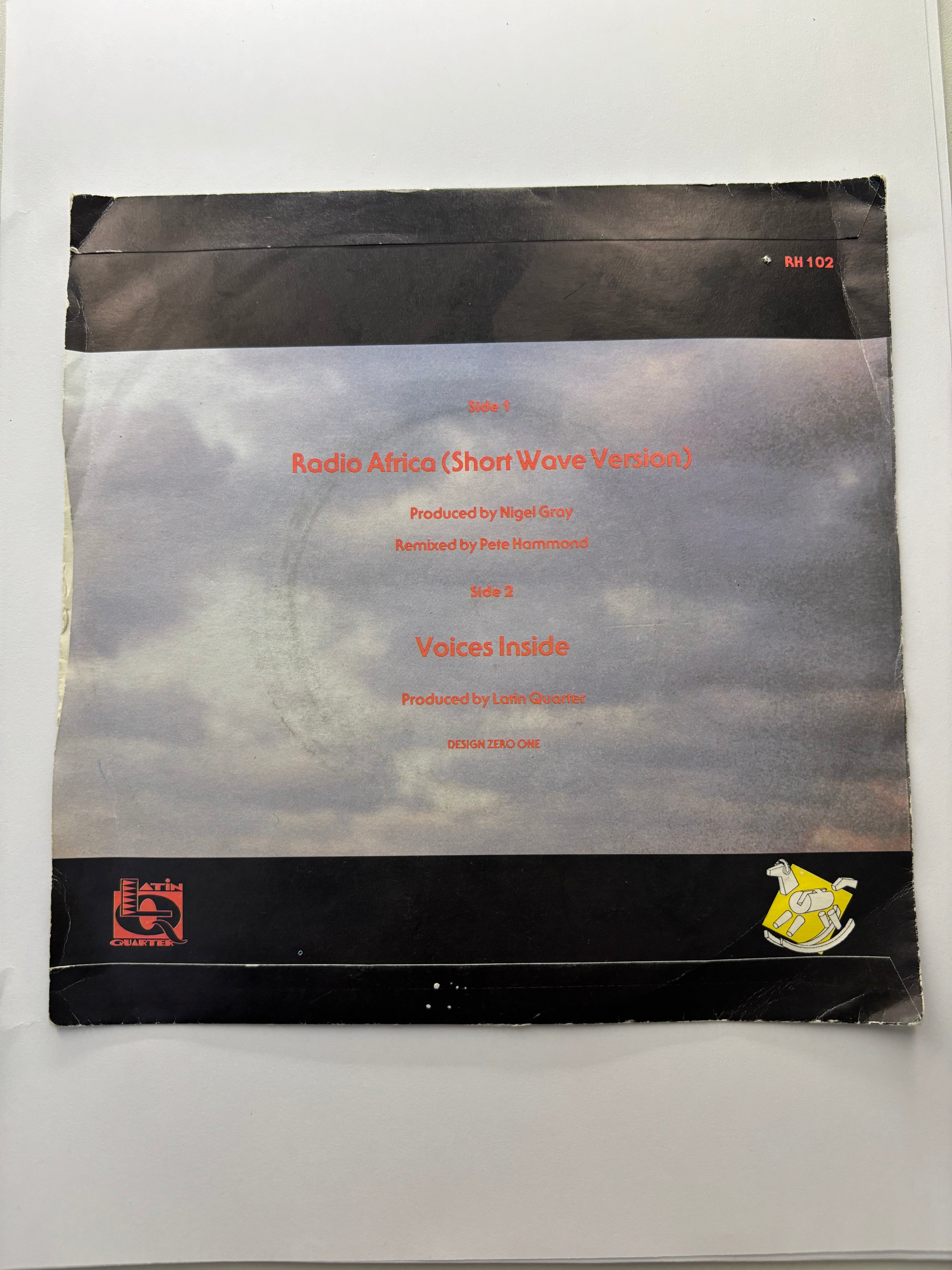 Latin Quarter- Radio Africa 7’’ Vinyl Single 1985