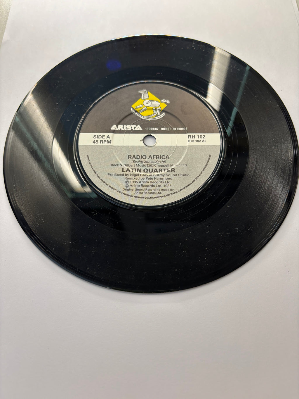 Latin Quarter- Radio Africa 7’’ Vinyl Single 1985