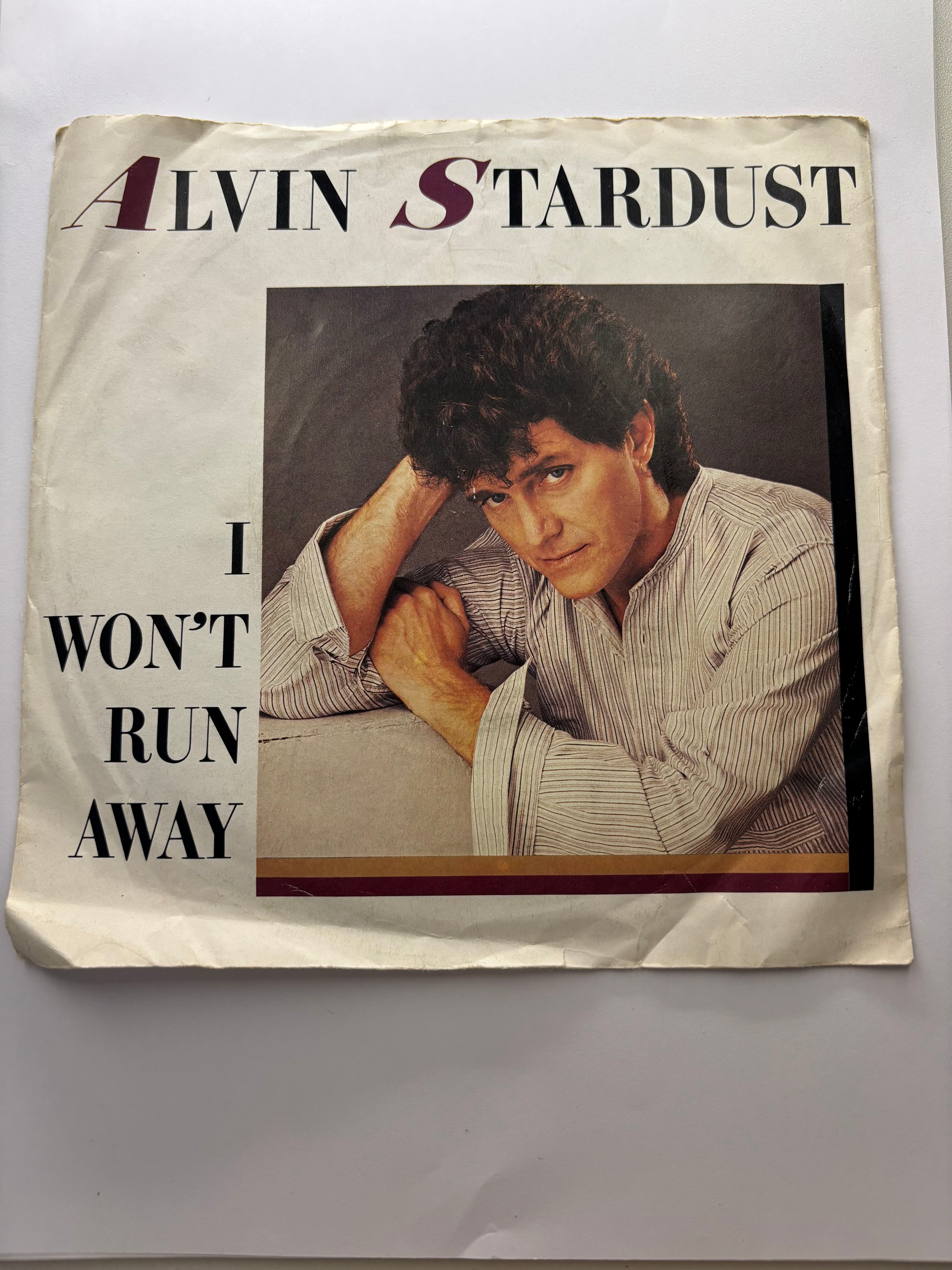 Alvin Stardust- I won’t run away 7’’ Vinyl Single 1984