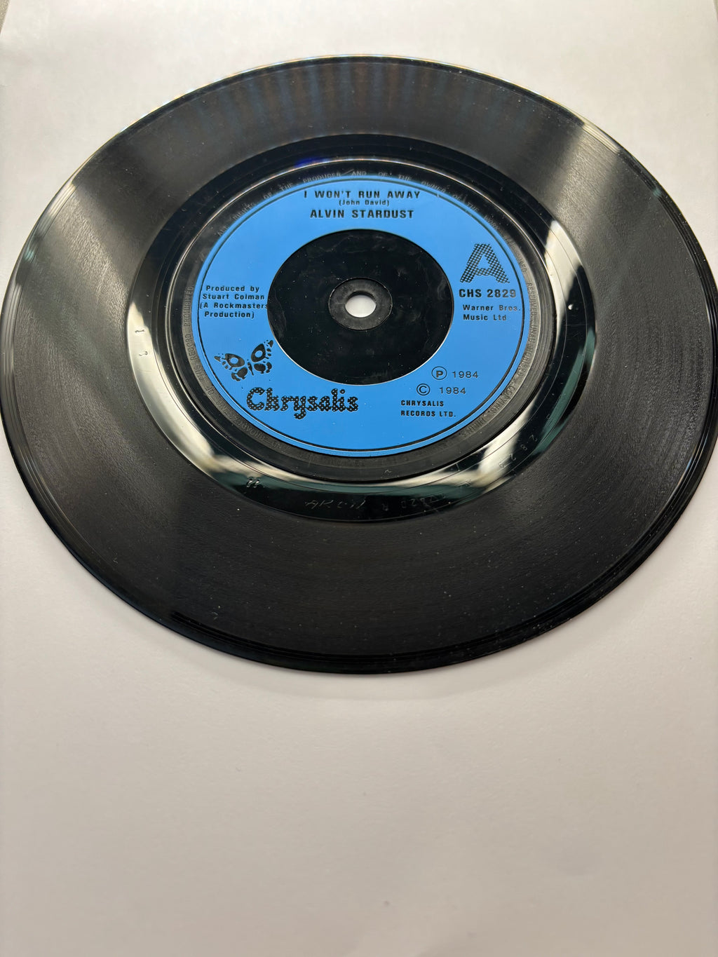 Alvin Stardust- I won’t run away 7’’ Vinyl Single 1984