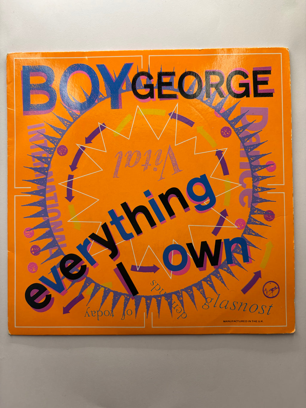 Boy George- Everything I own 7’’ Vinyl Single 1987