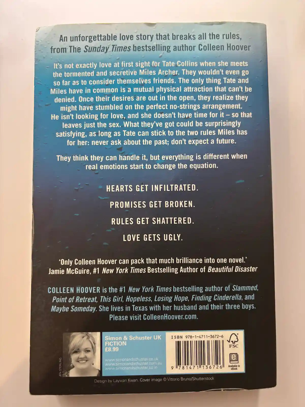 Ugly Love by Colleen Hoover BookTok book back cover description UK