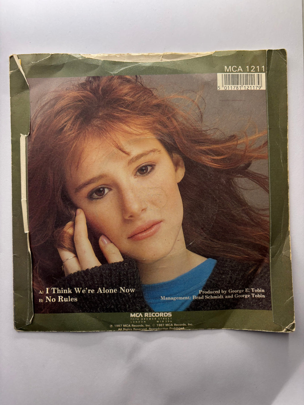 Tiffany- I think We’re Alone Now 7’’ Vinyl Single 1987
