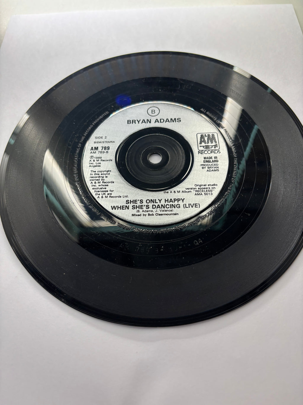 Bryan Adams- (Everything I do) I do it for you 7’’ Vinyl Single 1991