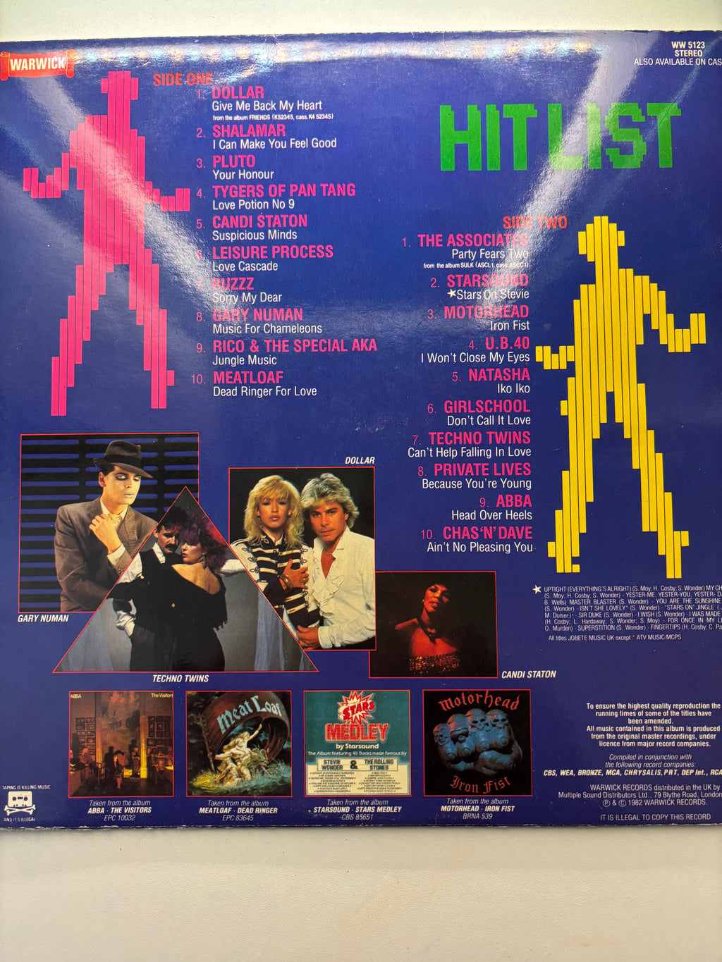 Hitlist 20 tracks Vinyl Album 1982