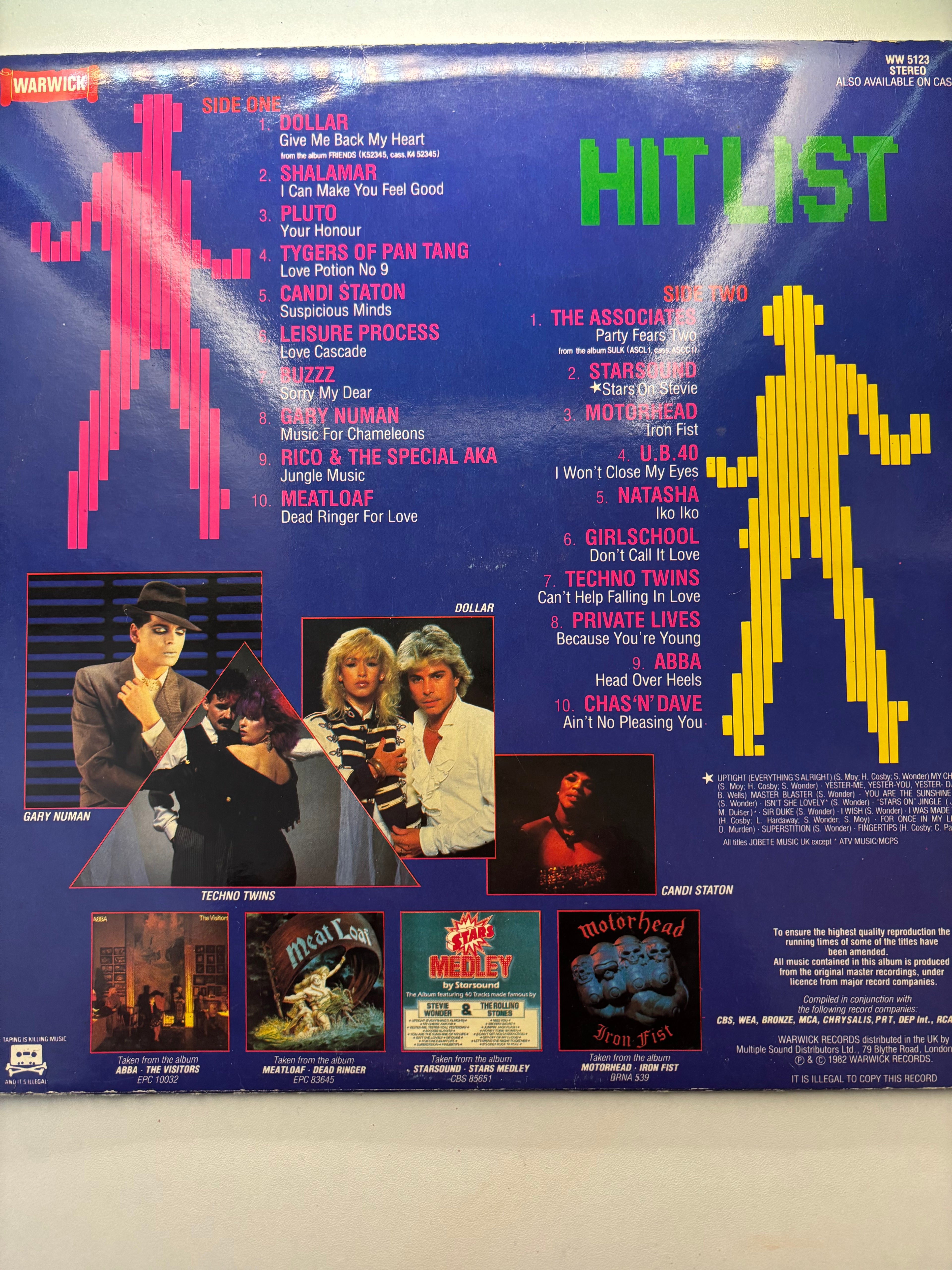 Hitlist 20 tracks Vinyl Album 1982