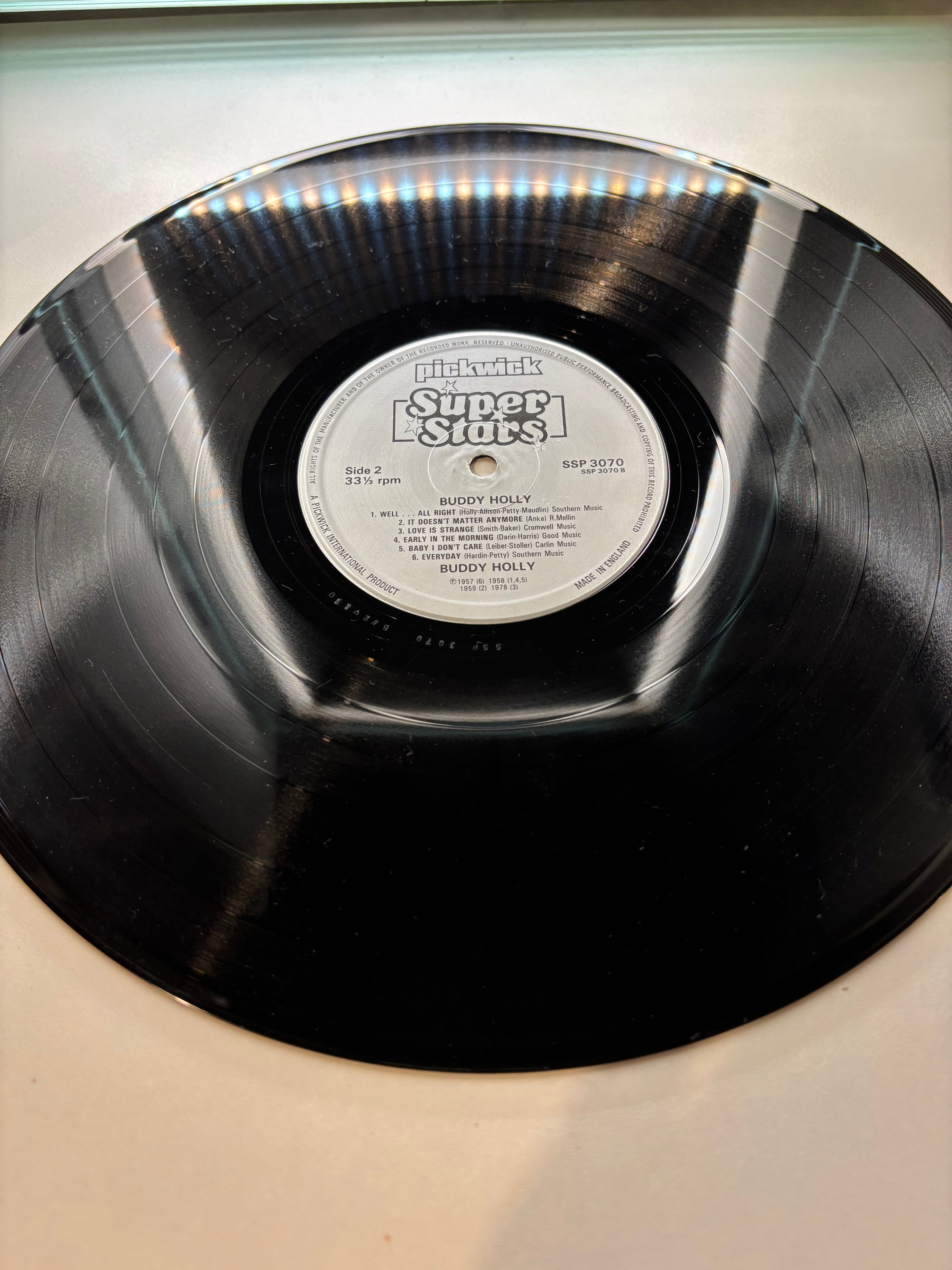 Buddy Holly Pickwick Super Stars Vinyl Album