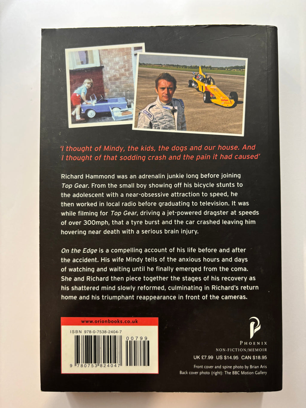 On the Edge: My Story by Richard Hammond