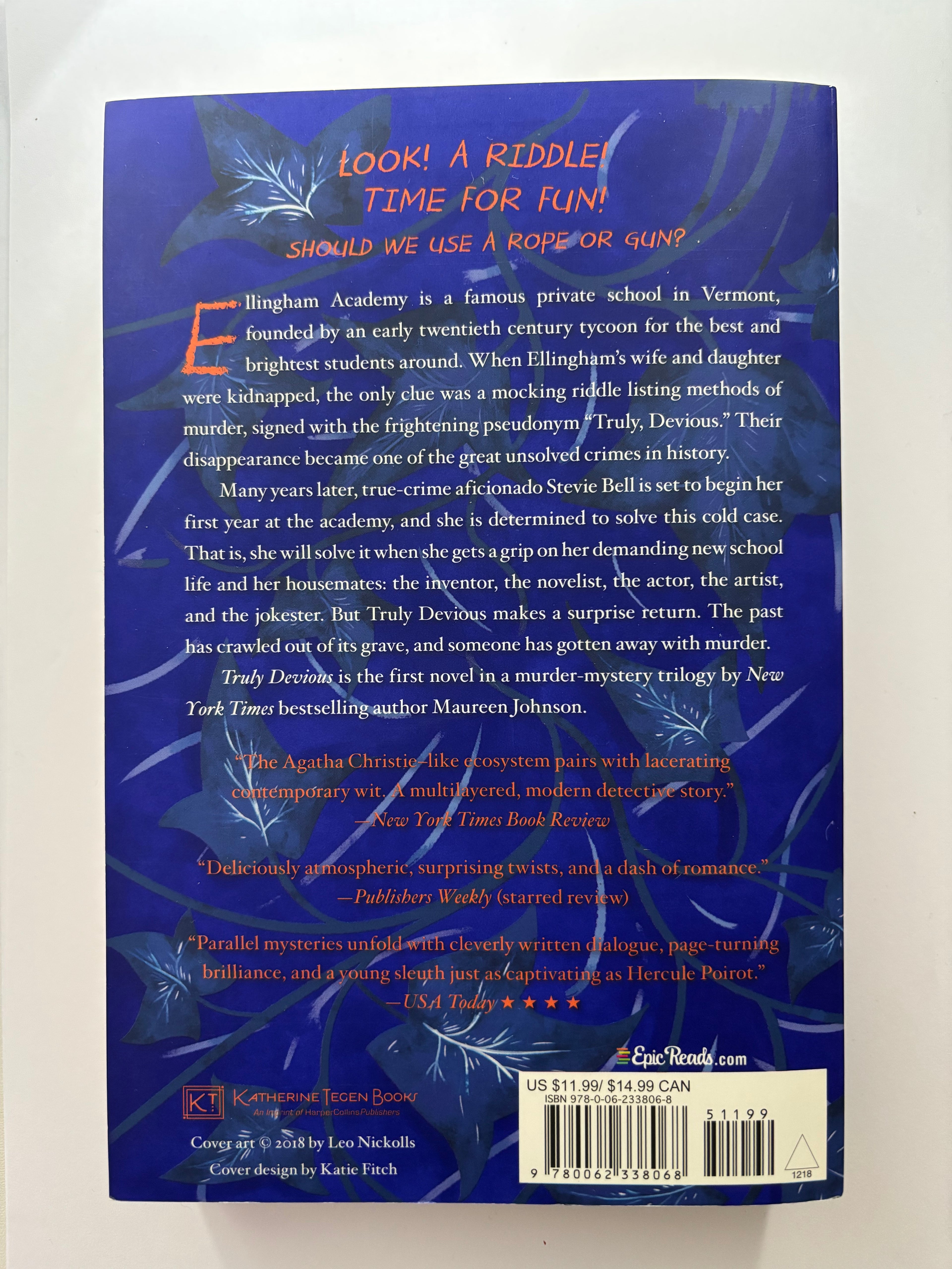 Truly Devious by Maureen Johnson