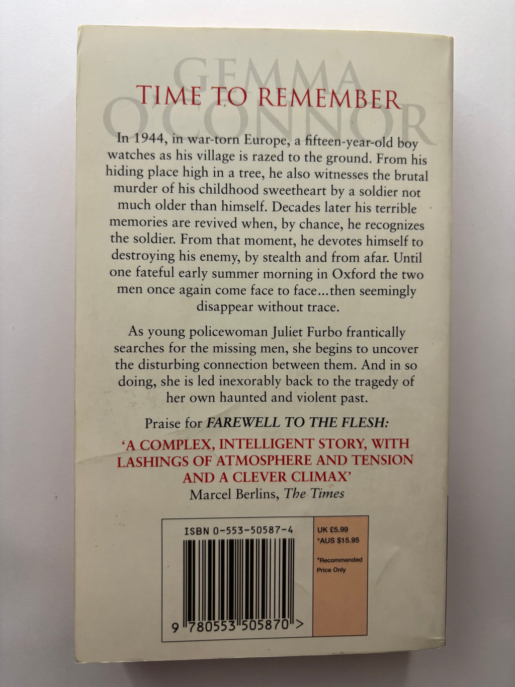 Time to Remember by Gemma O’connor