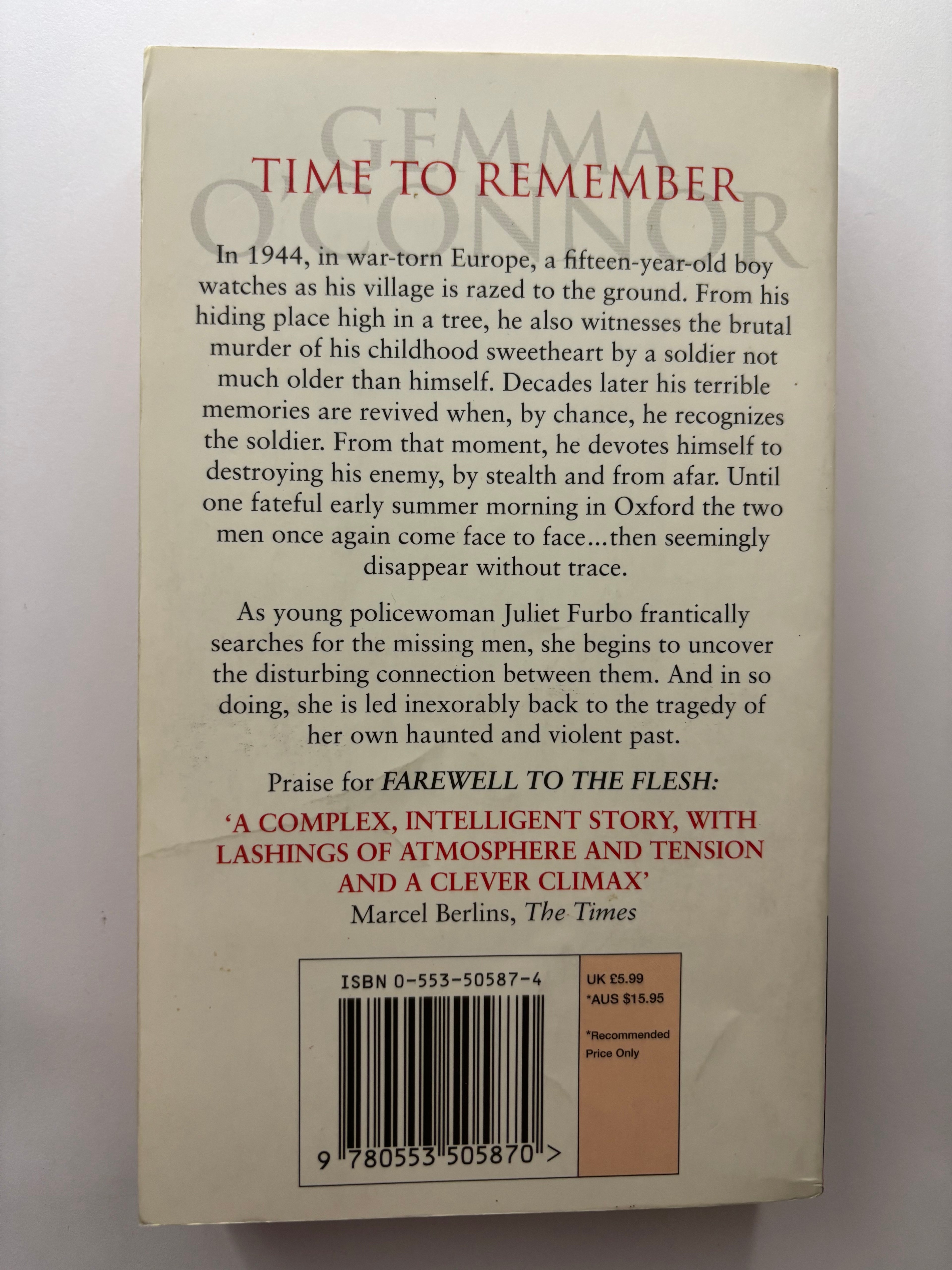 Time to Remember by Gemma O’connor