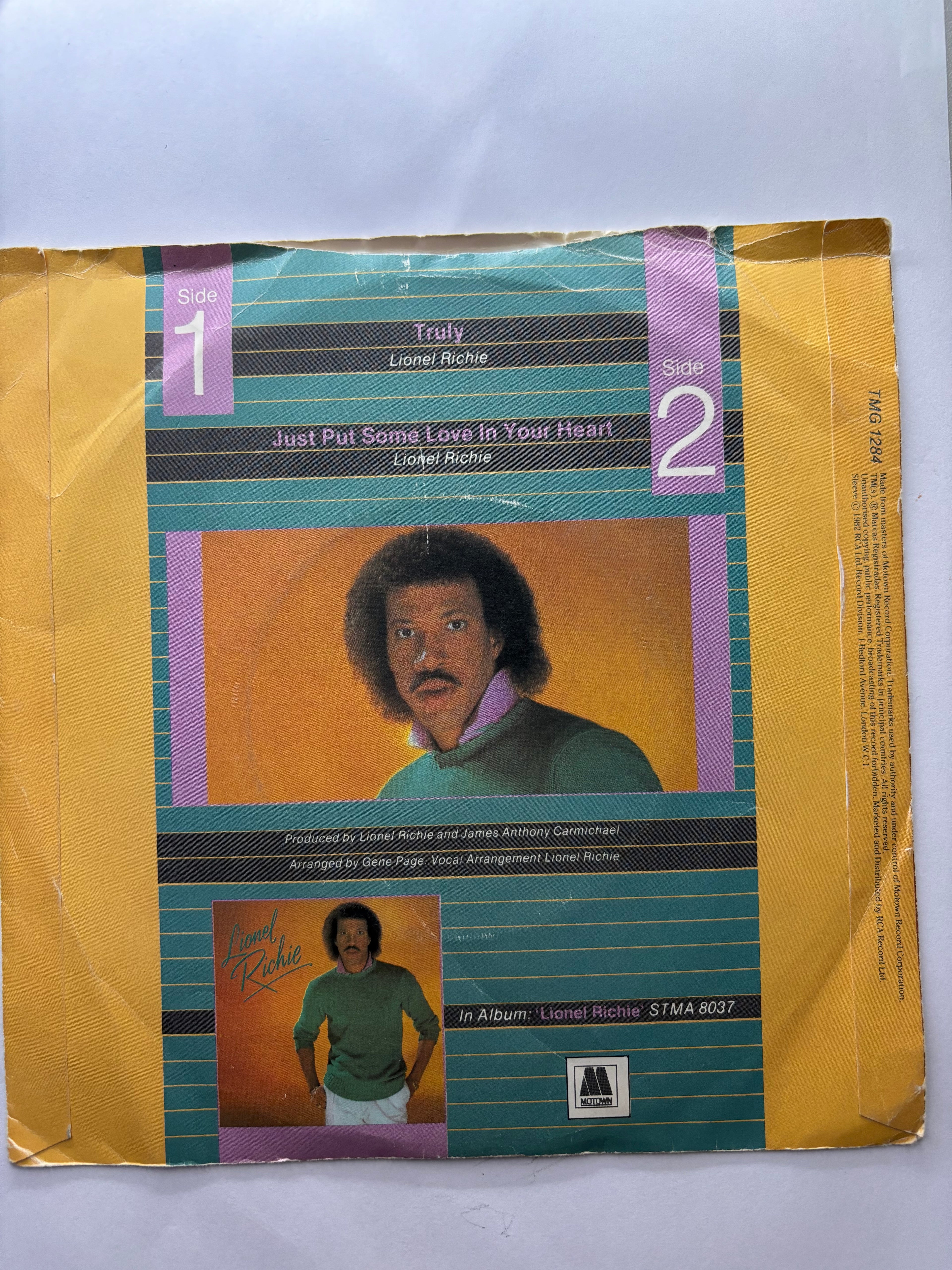 Lionel Richie- Truly 7’’ Vinyl Single 1982