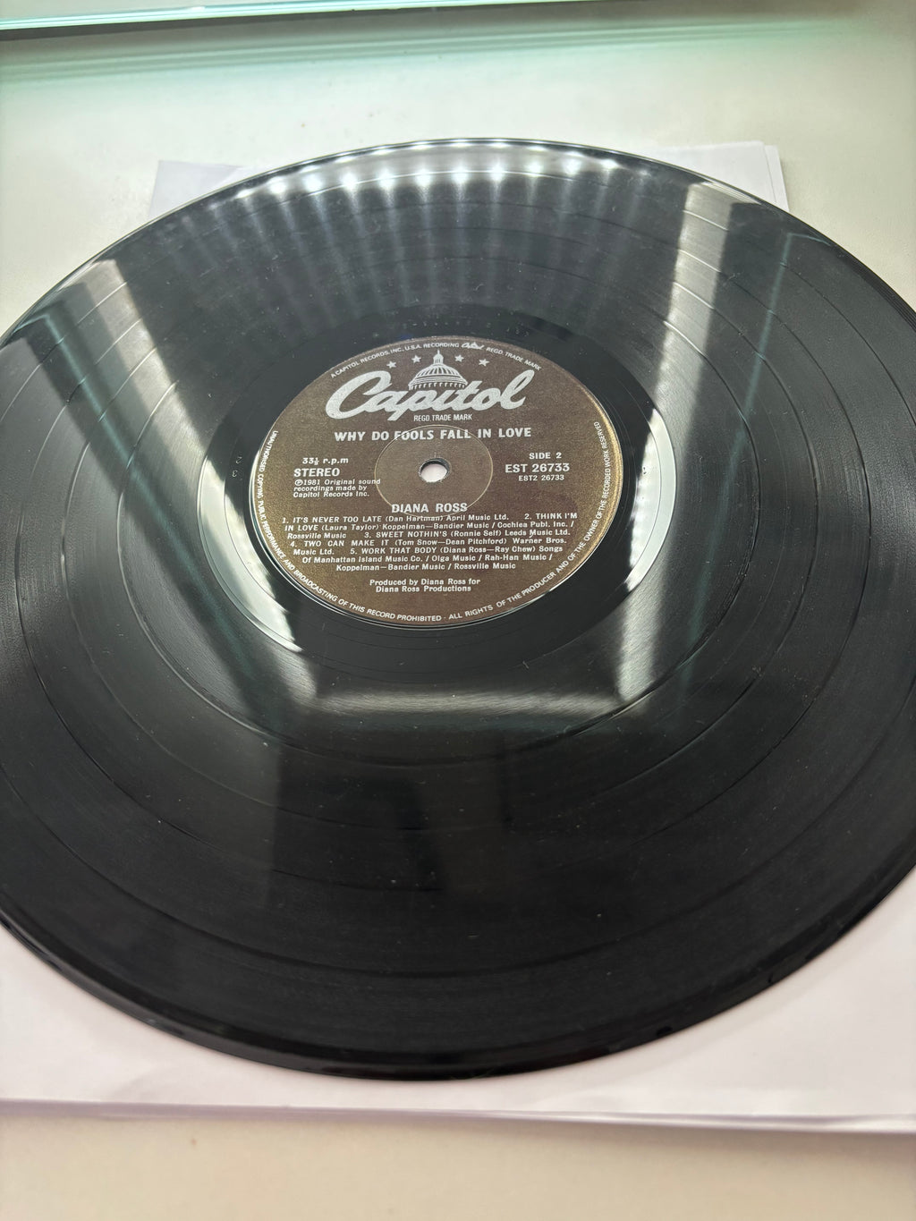 Diana Ross- Why do Fools Fall in Love 1981 Vinyl Album