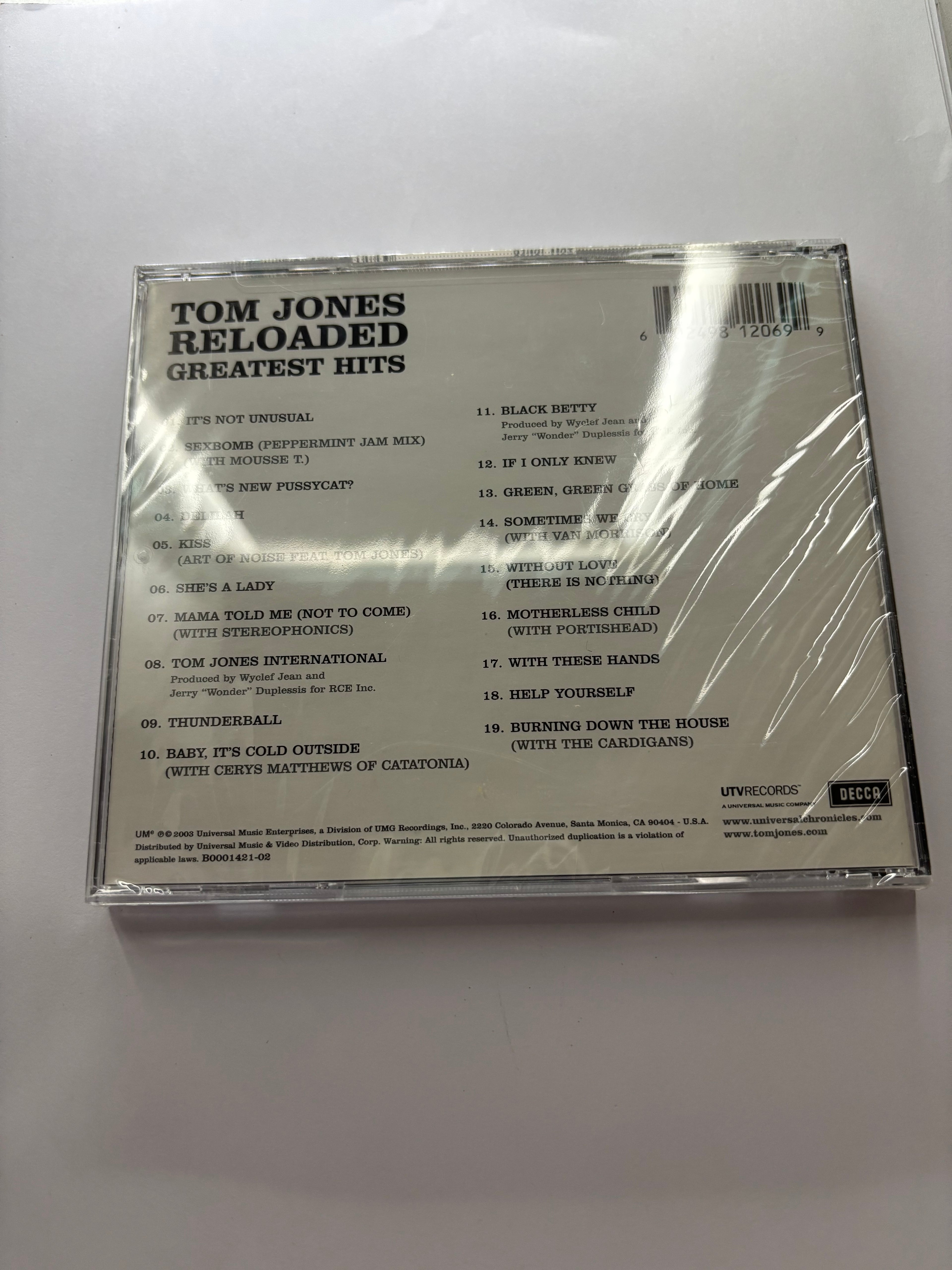 Tom Jones- Reloaded Greatest Hits CD