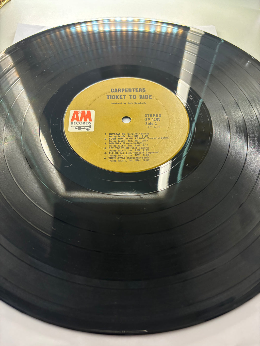 Carpenters- Ticket to Ride Vinyl Album