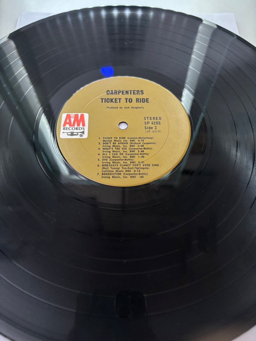 Carpenters- Ticket to Ride Vinyl Album