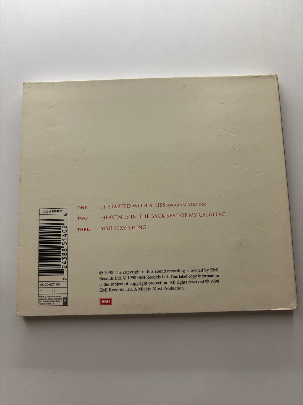 Hot Chocolate featuring Errol Brown- It Started with a Kiss CD