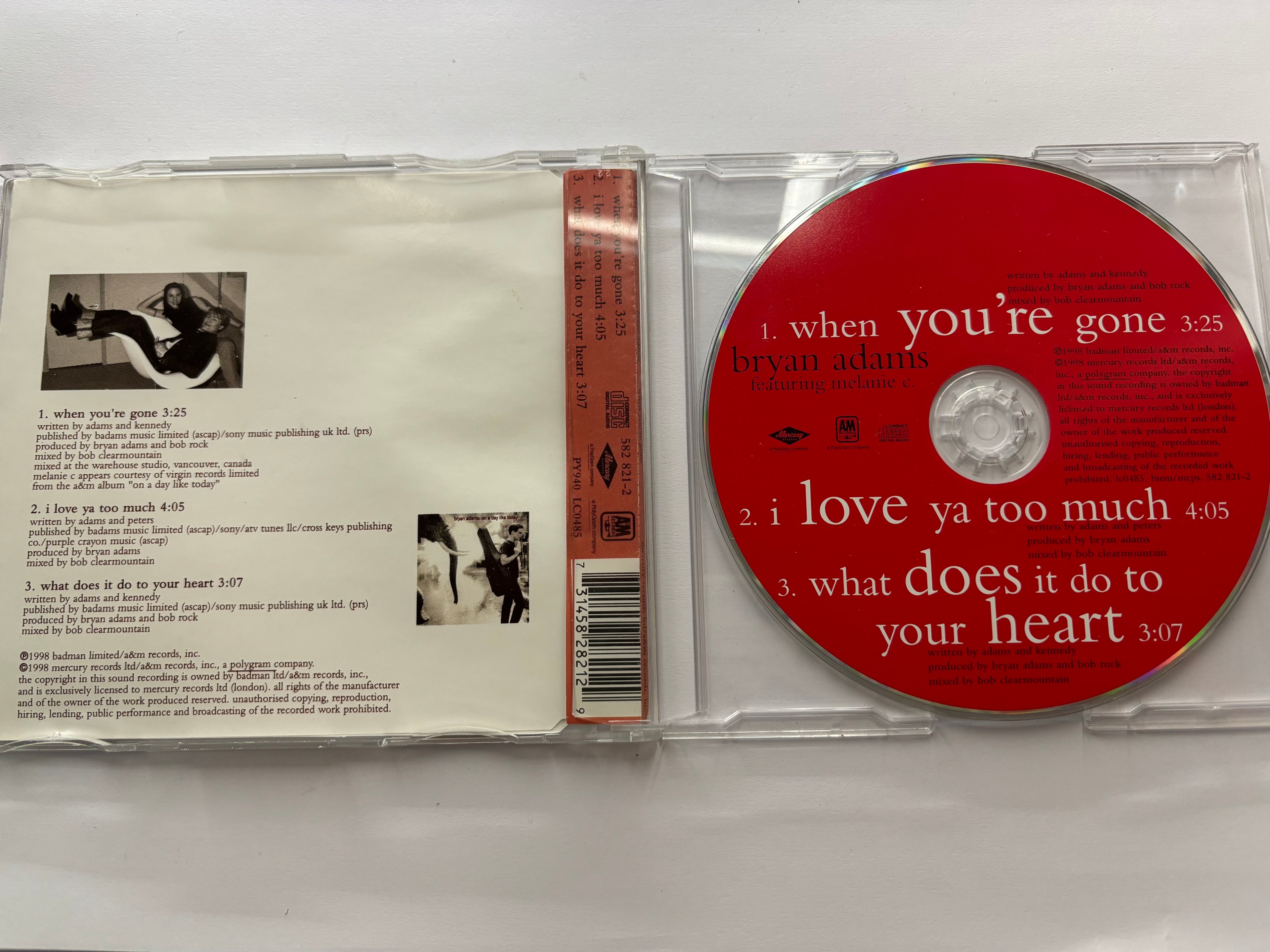 Bryan Adams- When you’re gone CD