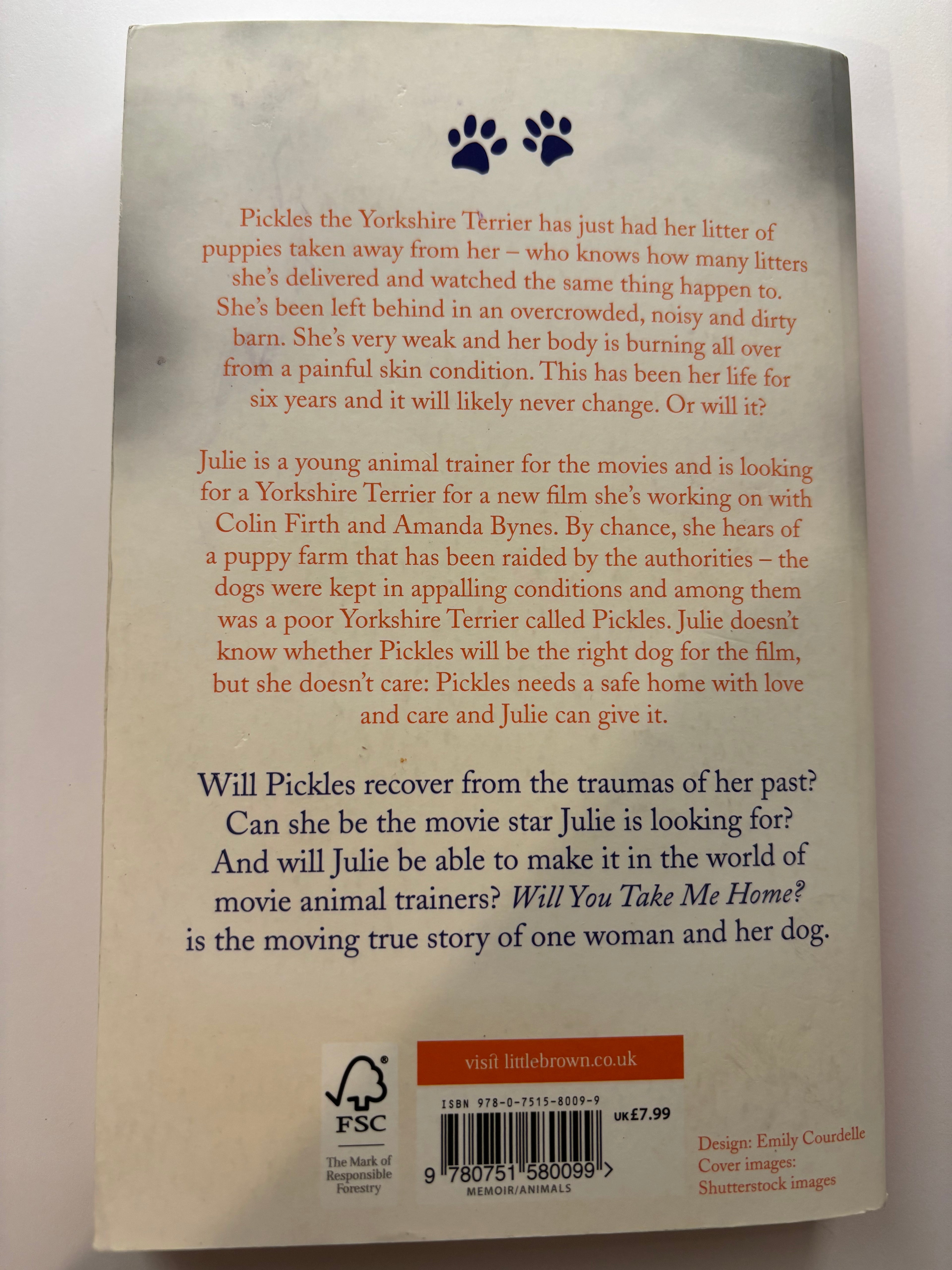 Will you take me home? By Julie Tottman