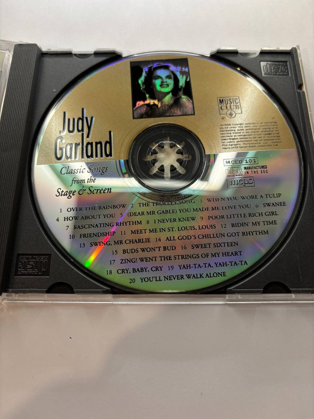 Judy Garland- Classic Songs from the stage and screen CD